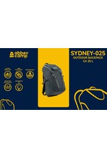 Abbey Camp® Outdoor Rugtas • SYDNEY-025 • Antraciet/Grijs