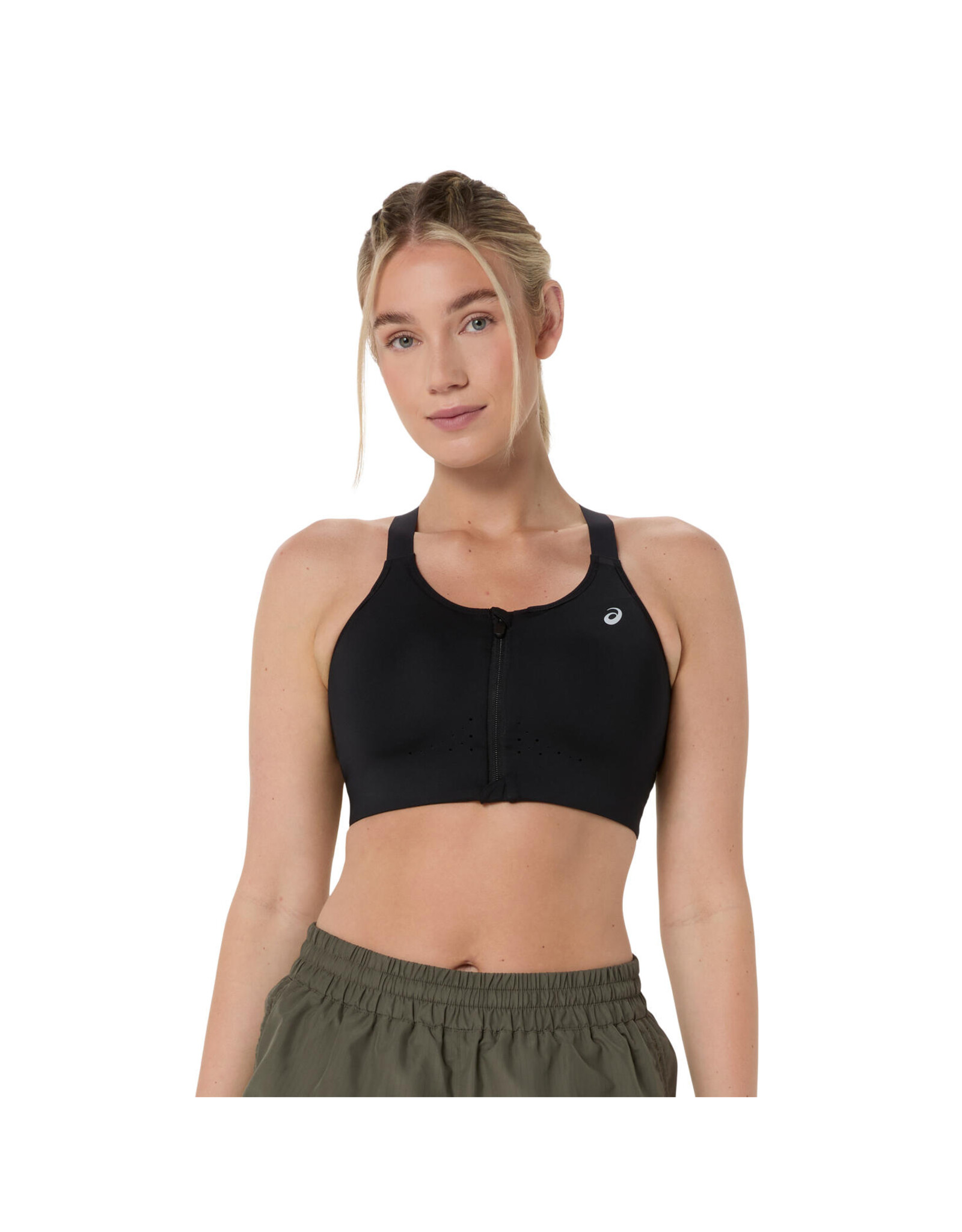 Asics ROAD COMBINATION ZIP BRA-PERFORMANCE BLACK