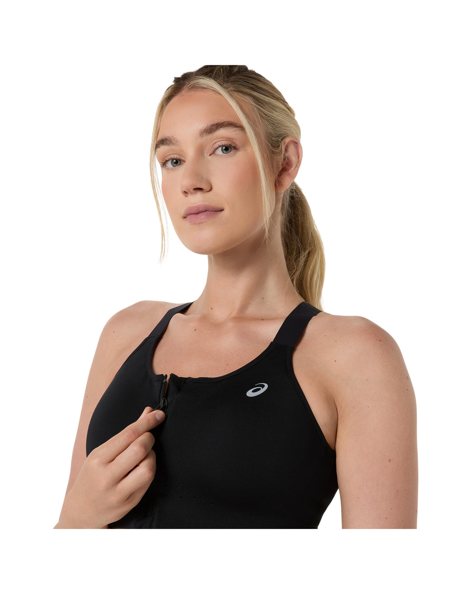 Asics ROAD COMBINATION ZIP BRA-PERFORMANCE BLACK