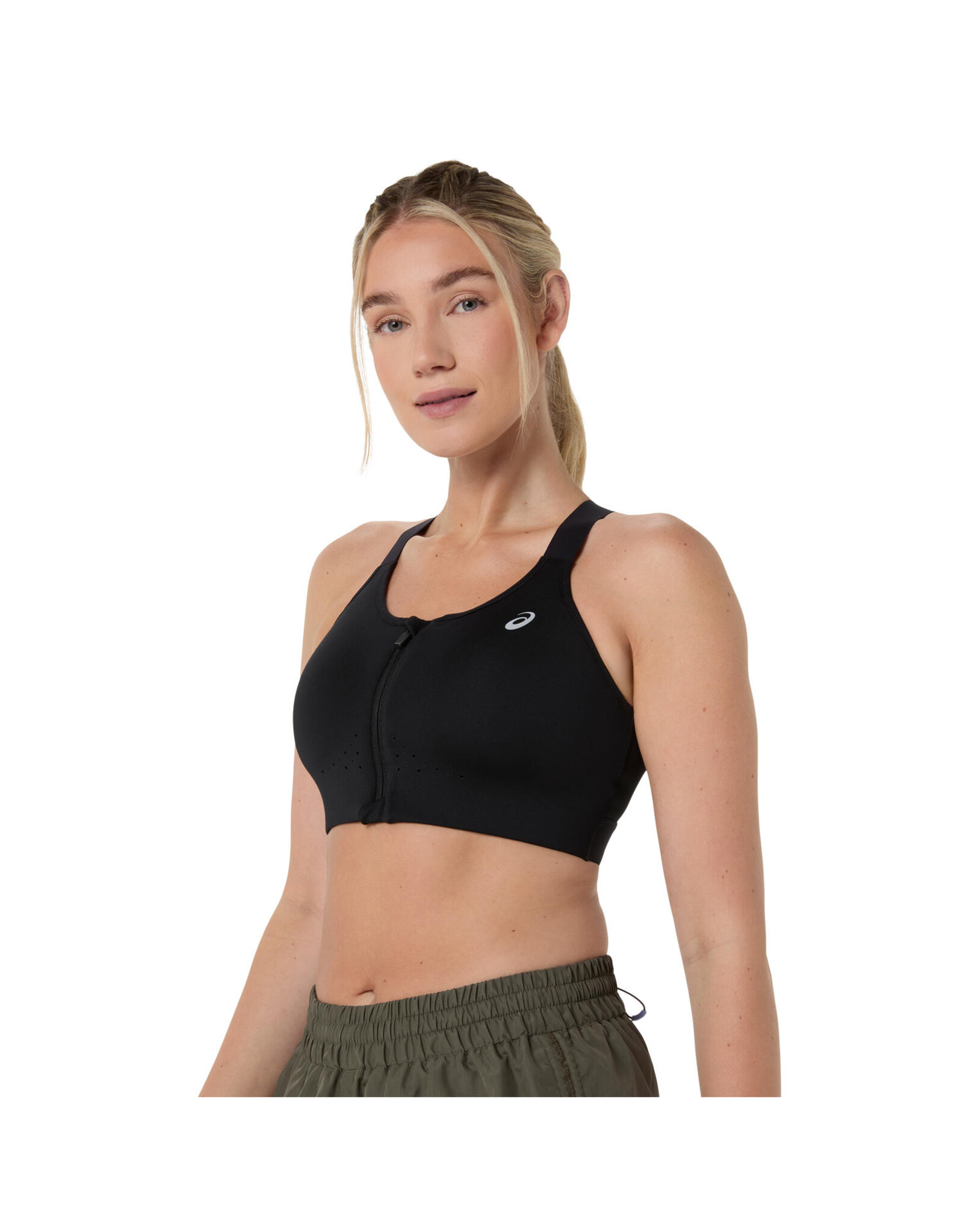 Asics ROAD COMBINATION ZIP BRA-PERFORMANCE BLACK