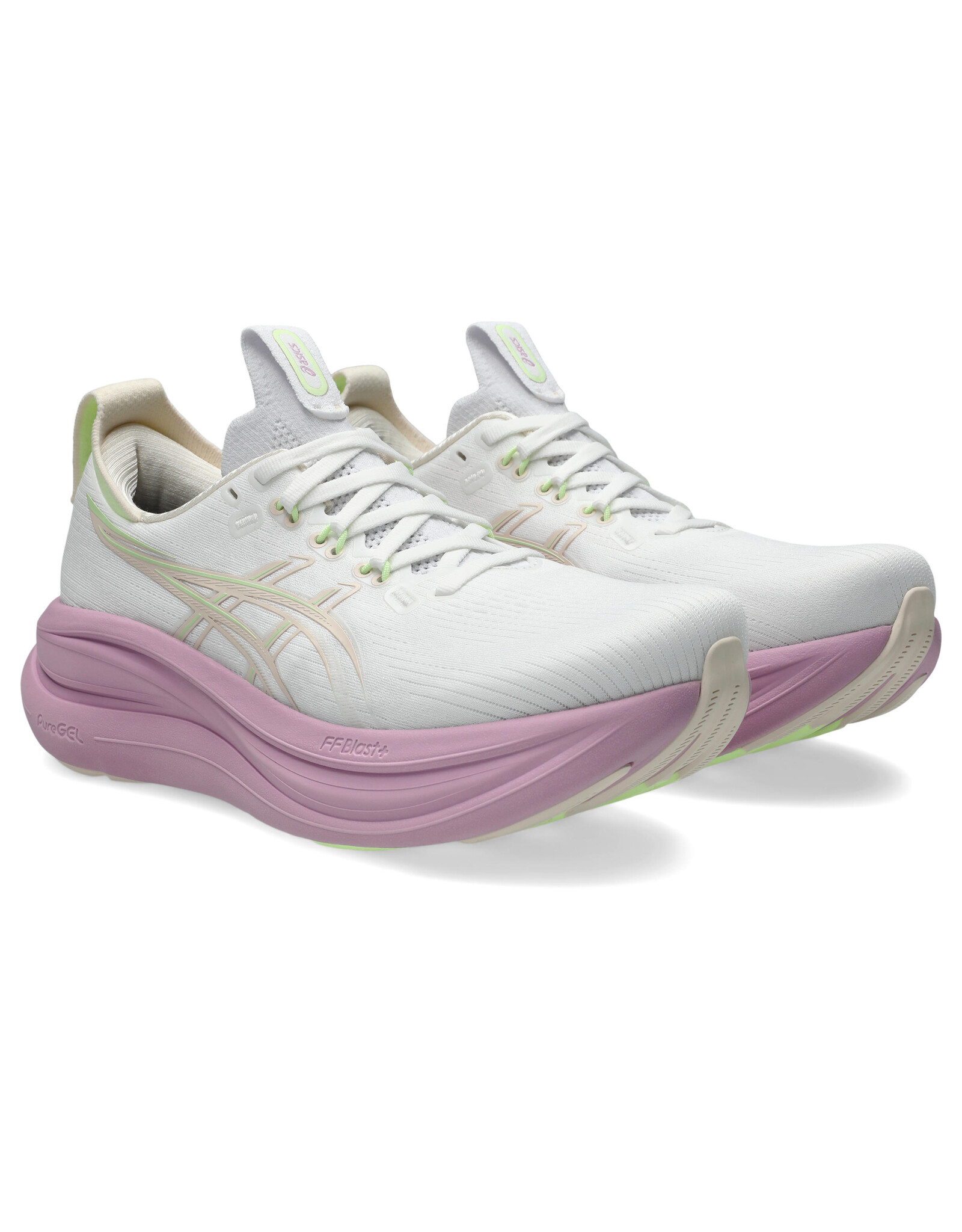 Asics GEL-NIMBUS 28-Dames-WHITE/HAZY LILAC
