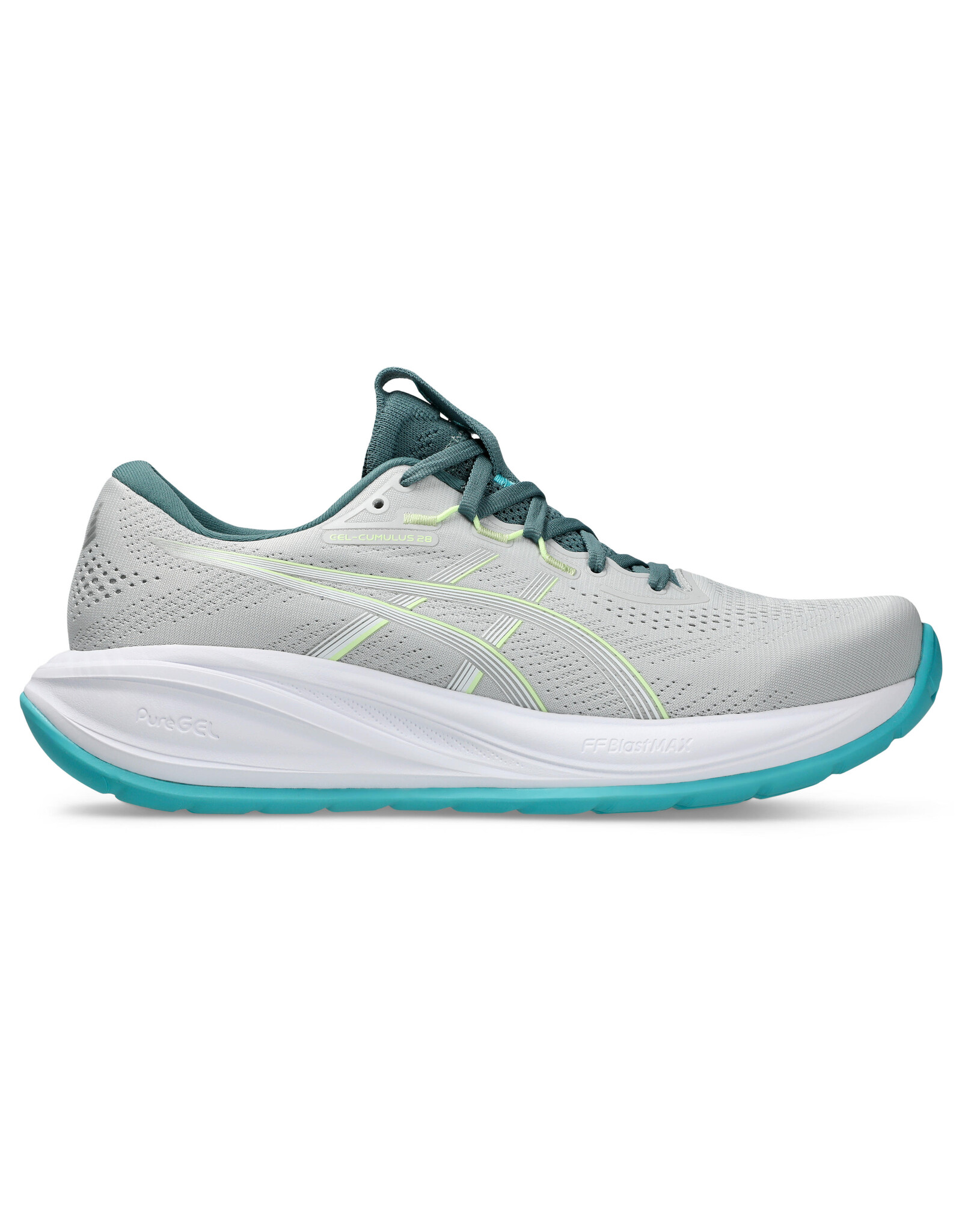 Asics GEL-CUMULUS 28-Heren-CLOUD GREY/ENERGY AQUA
