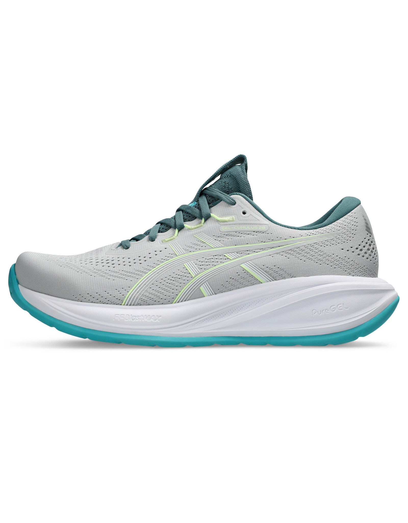 Asics GEL-CUMULUS 28-Heren-CLOUD GREY/ENERGY AQUA