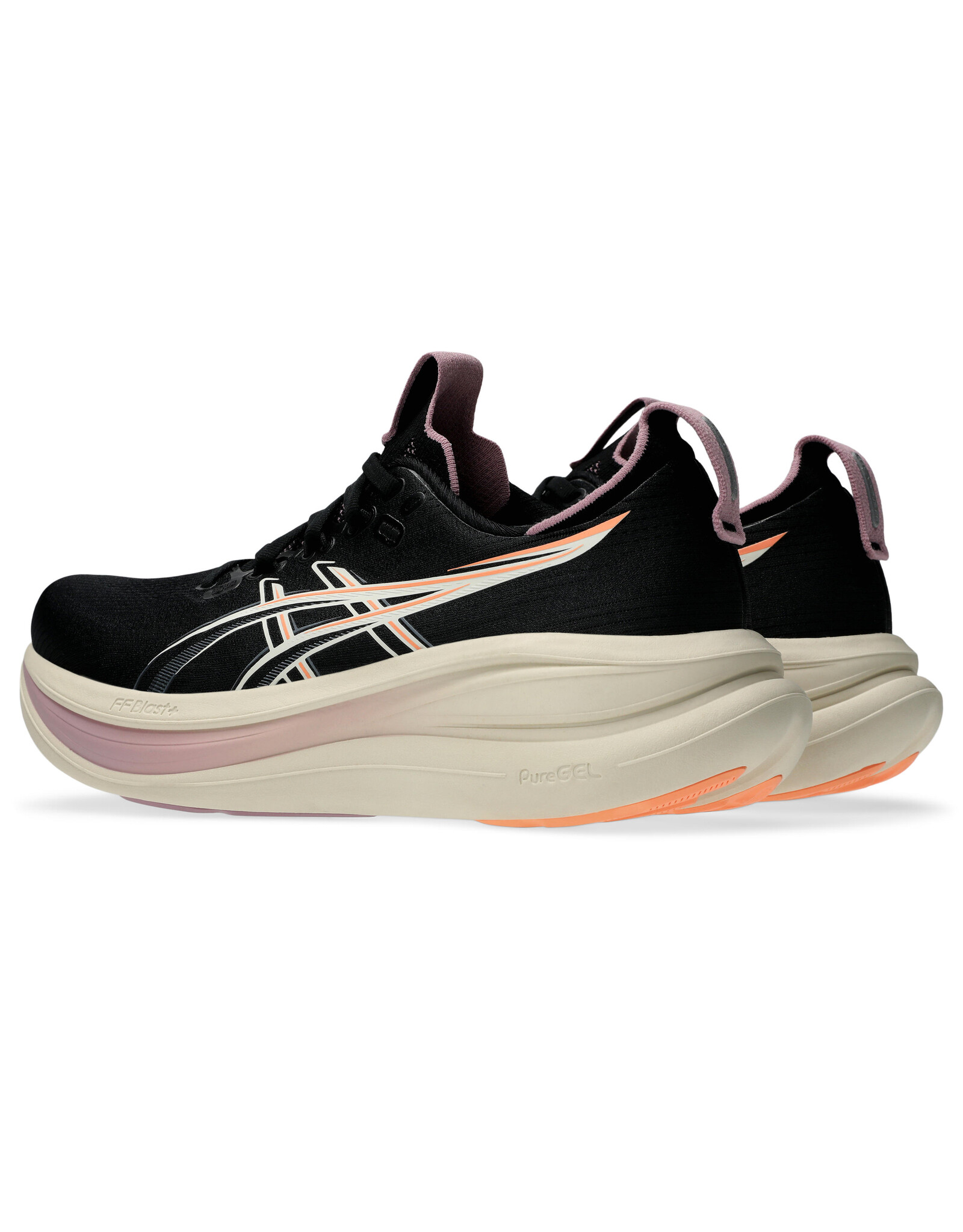 Asics GEL-NIMBUS 28-Dames-BLACK/TARO PURPLE