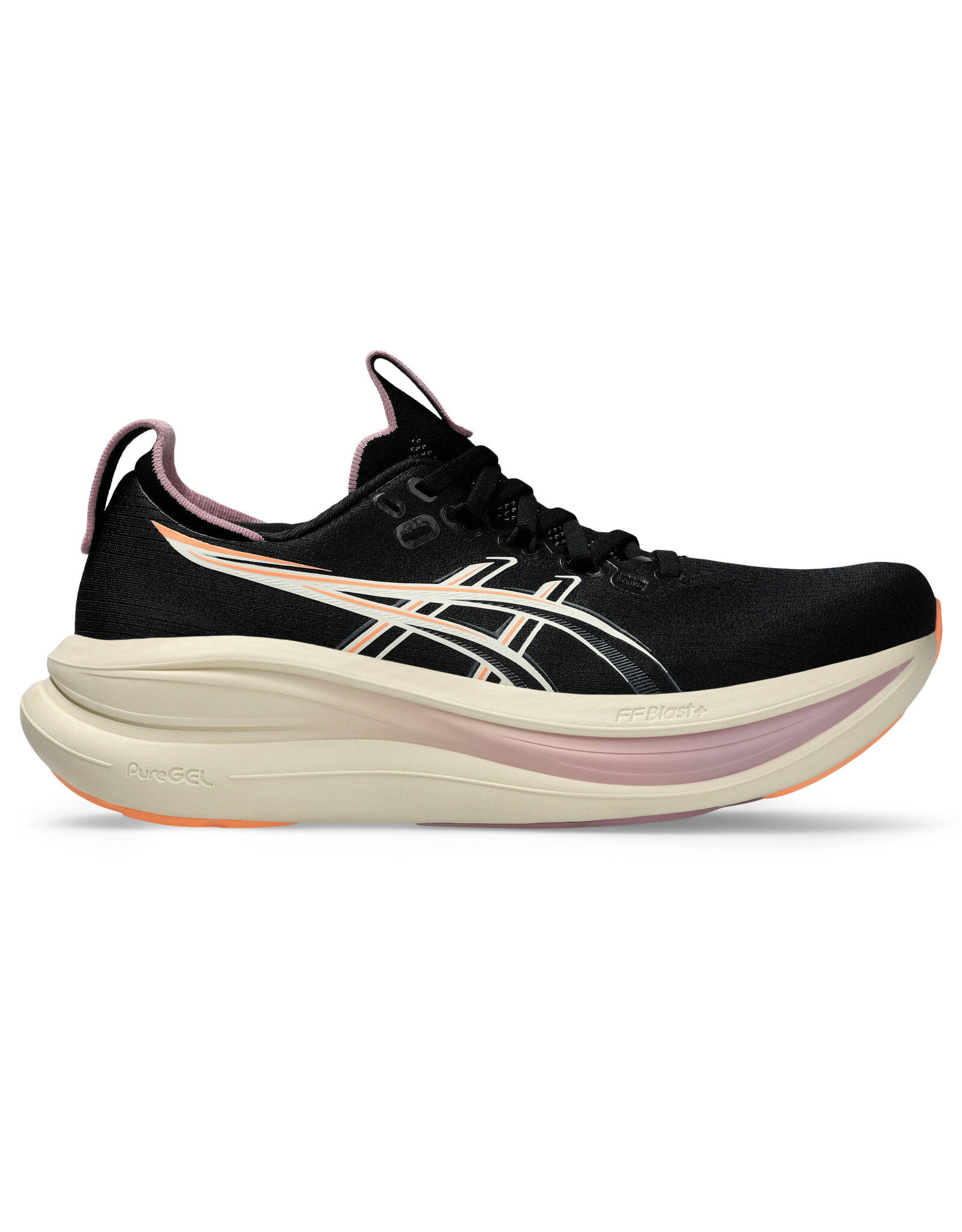 Asics GEL-NIMBUS 28-Dames-BLACK/TARO PURPLE