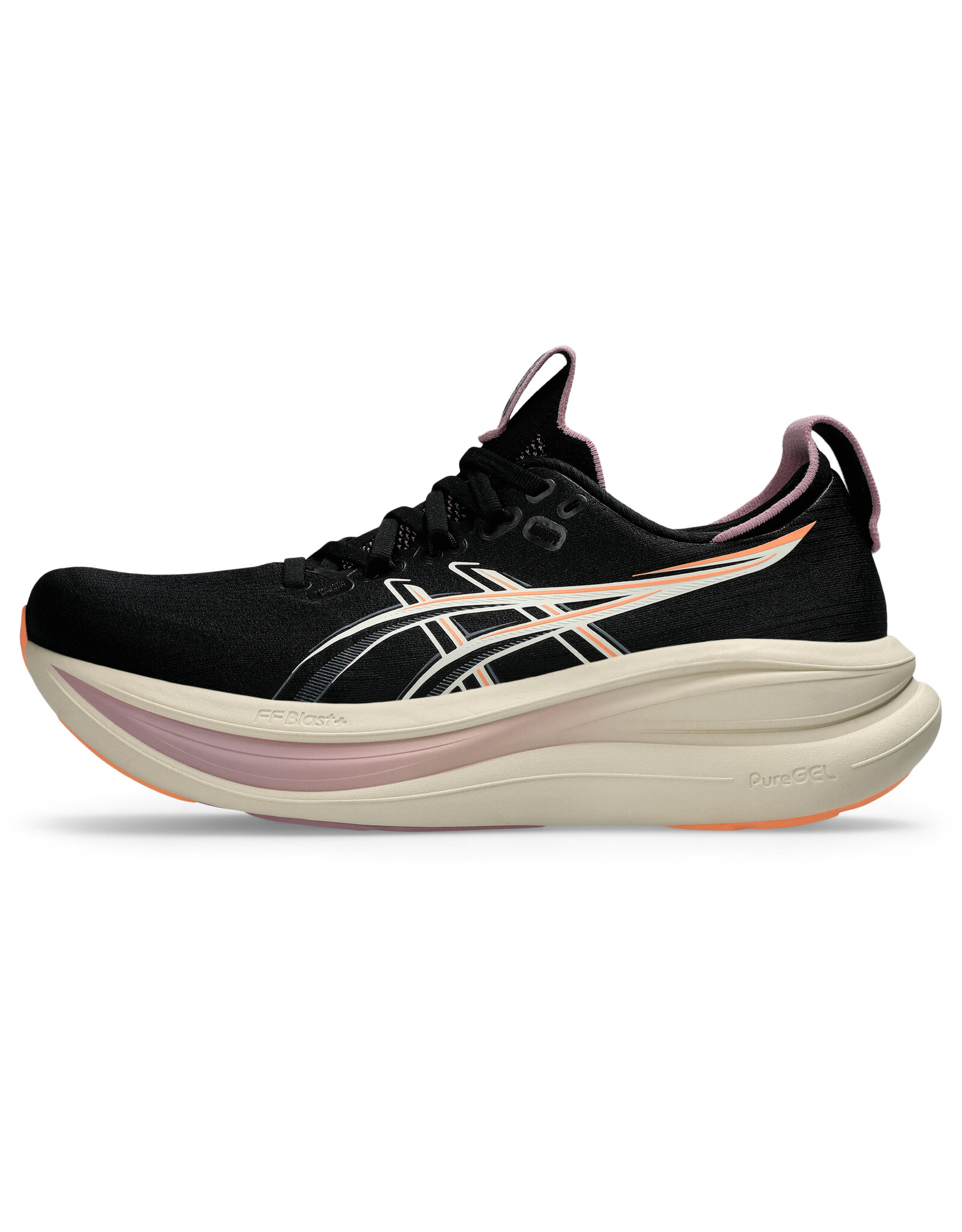 Asics GEL-NIMBUS 28-Dames-BLACK/TARO PURPLE