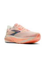 Brooks Ghost 18-Dames (2a)-Star White/Cyber Peach/Grey