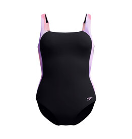 Speedo LUNA LUSTRE PRINTED 1P BLA/PUR