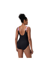 Speedo LUNA LUSTRE PRINTED 1P BLA/PUR