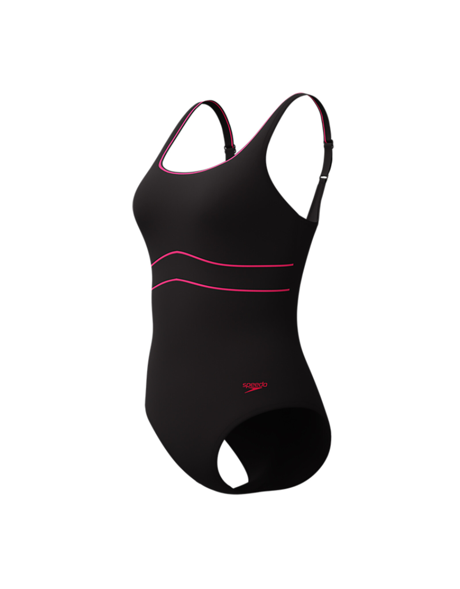 Speedo SOLID CONTOUR ECLIPSE 1P BLA/PIN