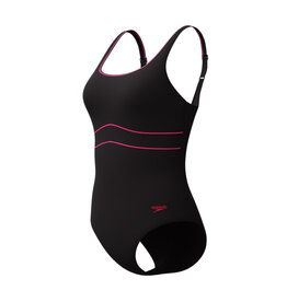 Speedo SOLID CONTOUR ECLIPSE 1P BLA/PIN