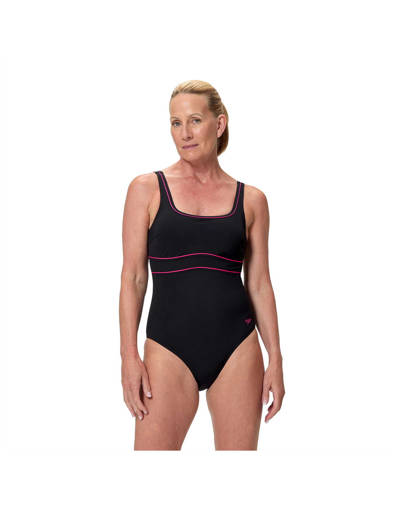 Speedo SOLID CONTOUR ECLIPSE 1P BLA/PIN