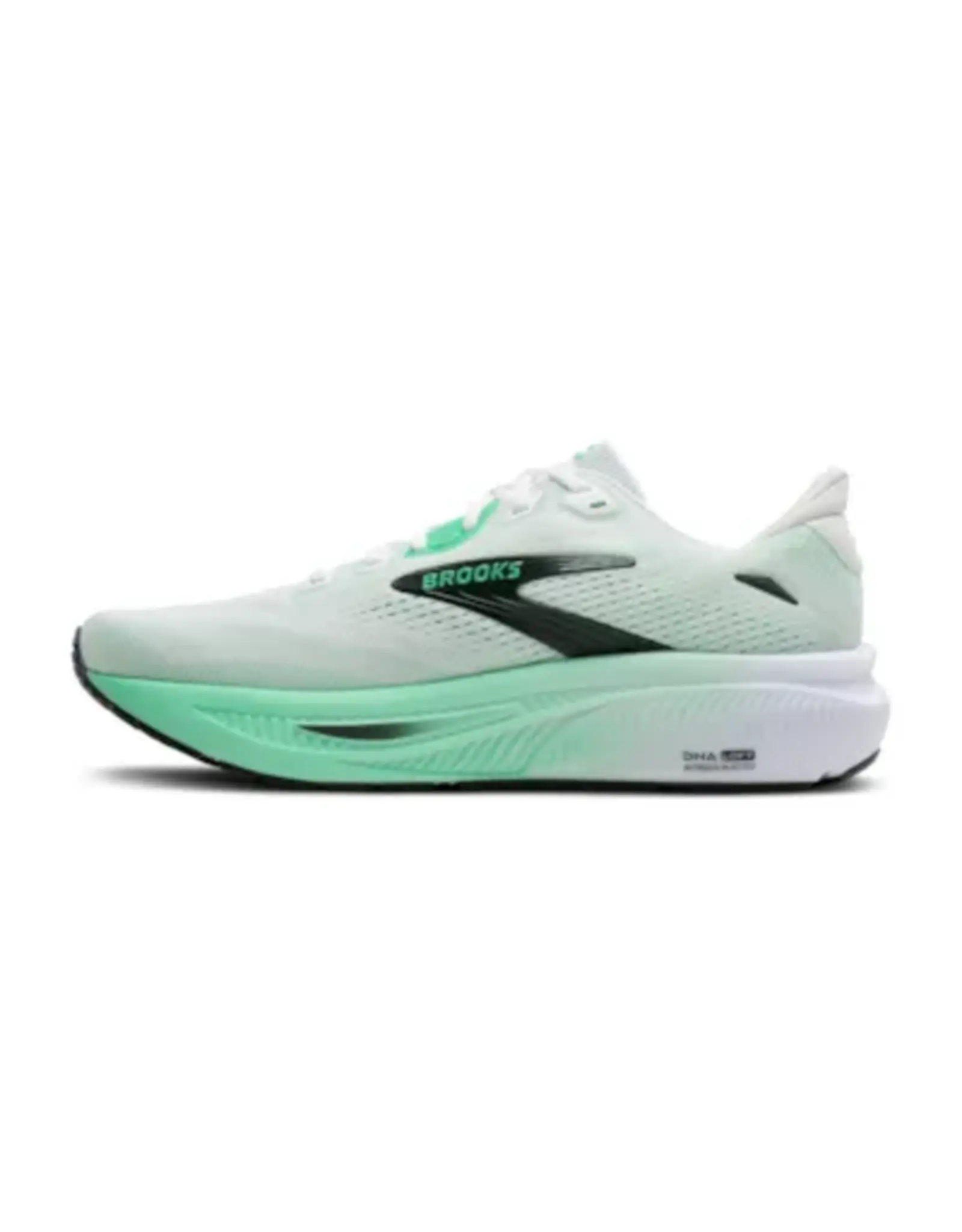 Brooks Ghost 18-Heren-White/Spring Bud/Spruce