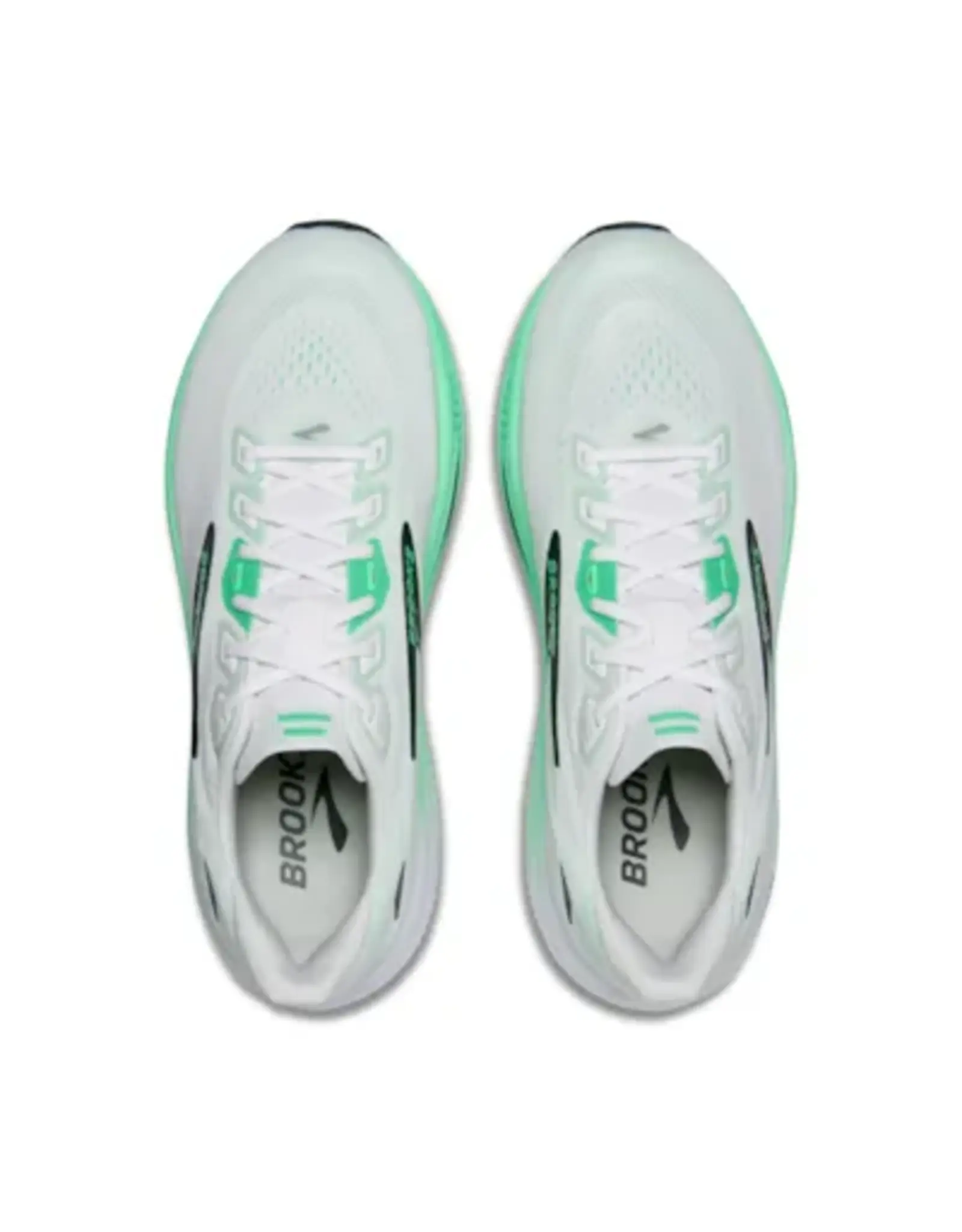 Brooks Ghost 18-Heren-White/Spring Bud/Spruce