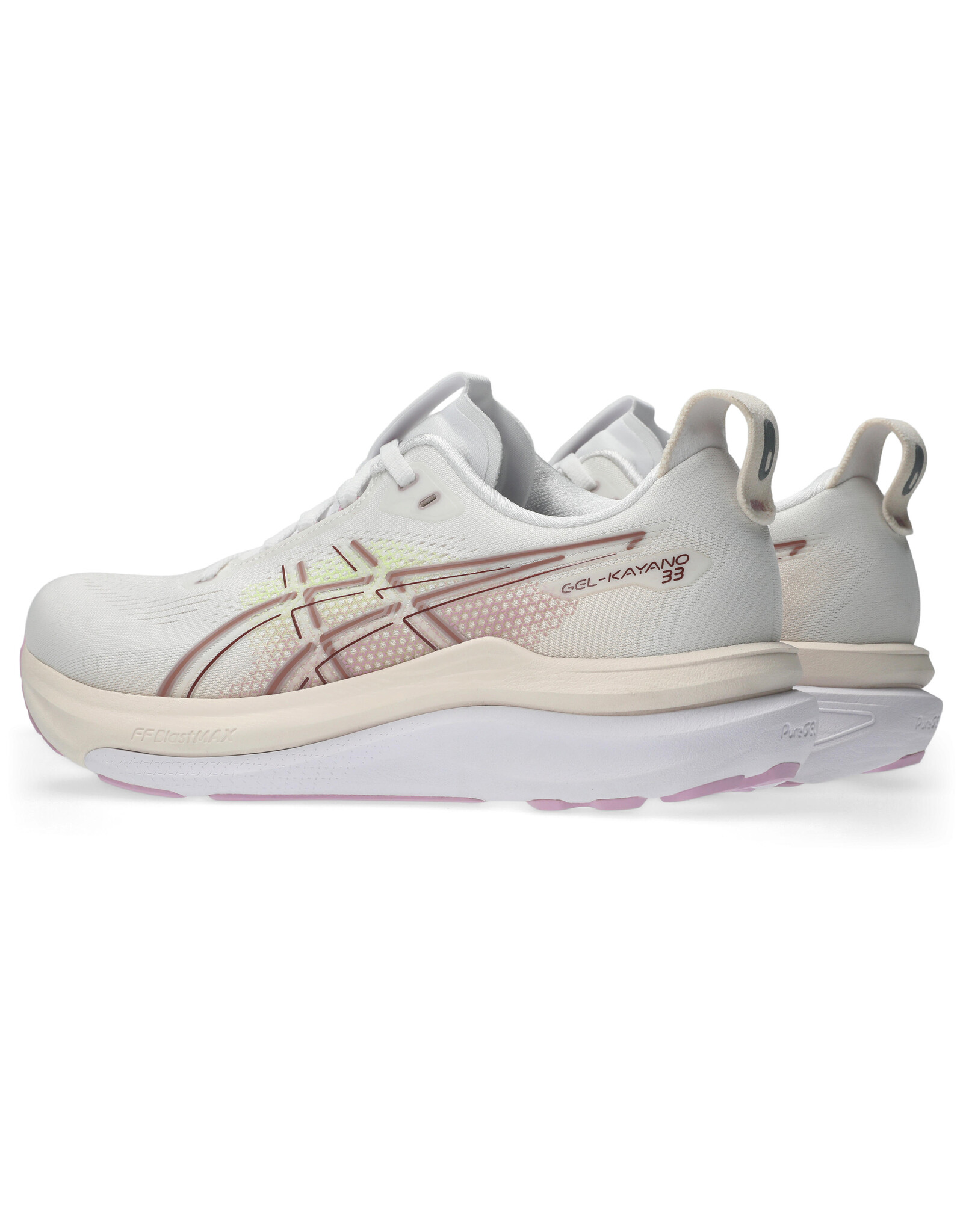 Asics GEL-KAYANO 33-Dames-WHITE/HAZY LILAC