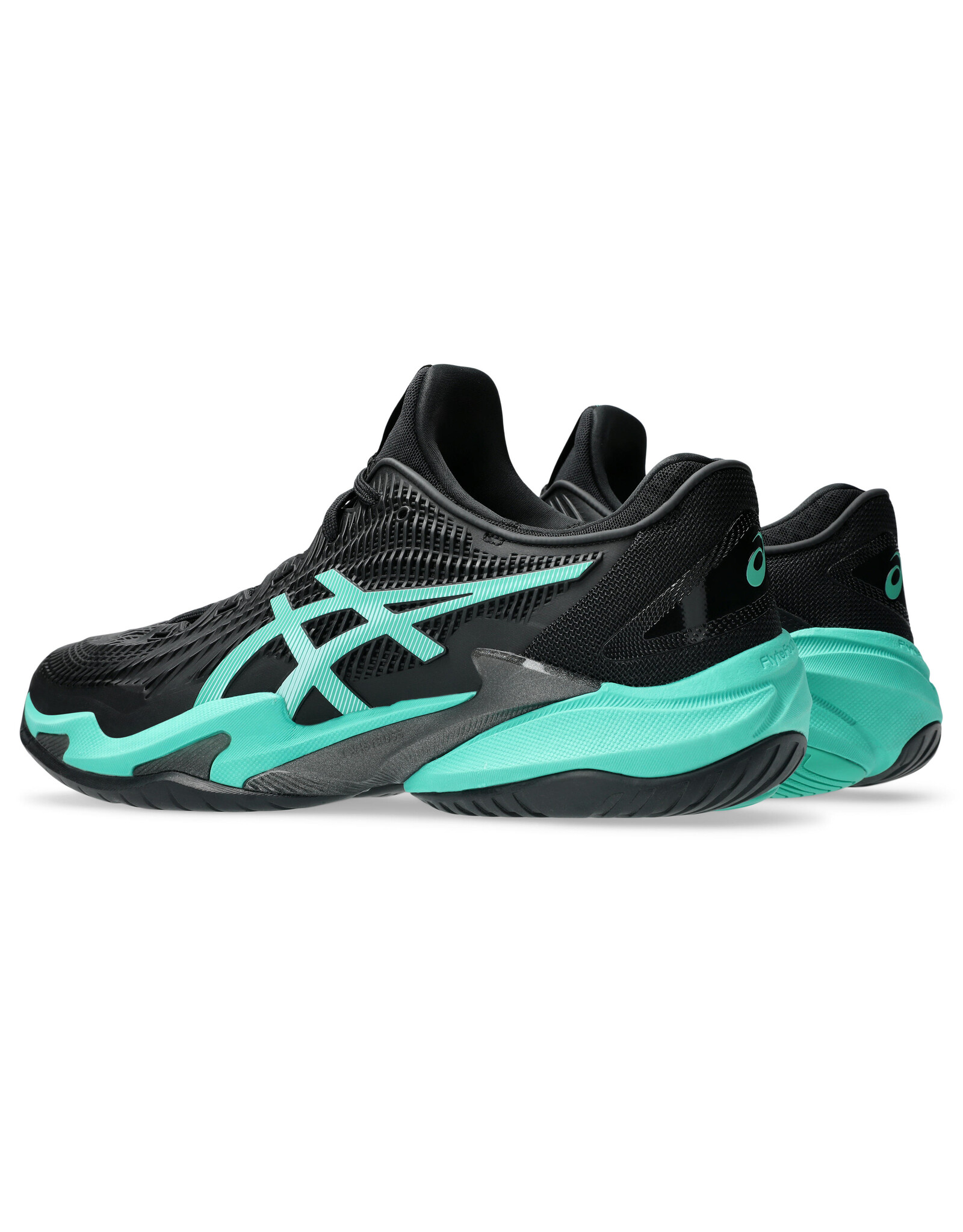 Asics COURT FF 3-BLACK/AURORA GREEN-Heren