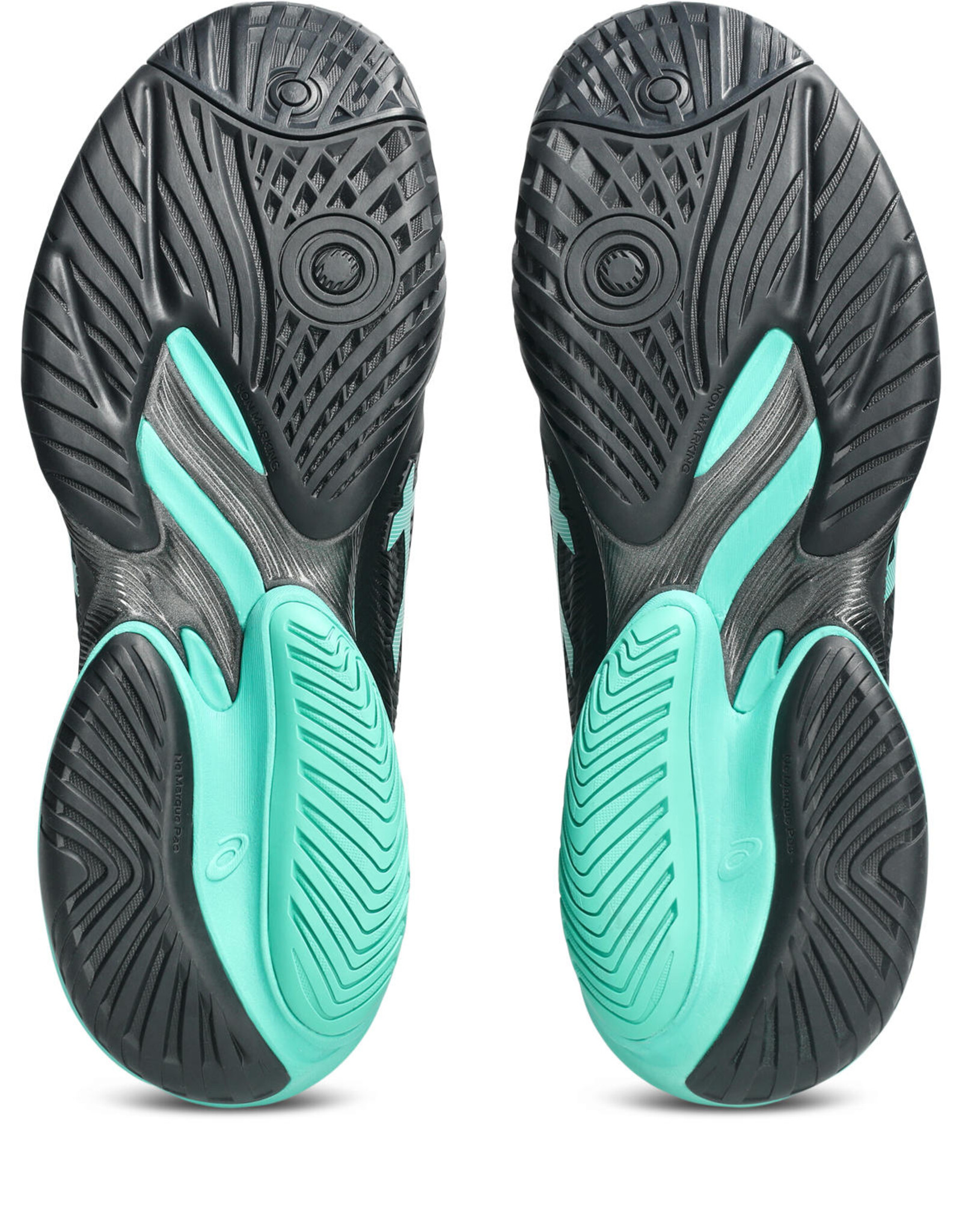 Asics COURT FF 3-BLACK/AURORA GREEN-Heren