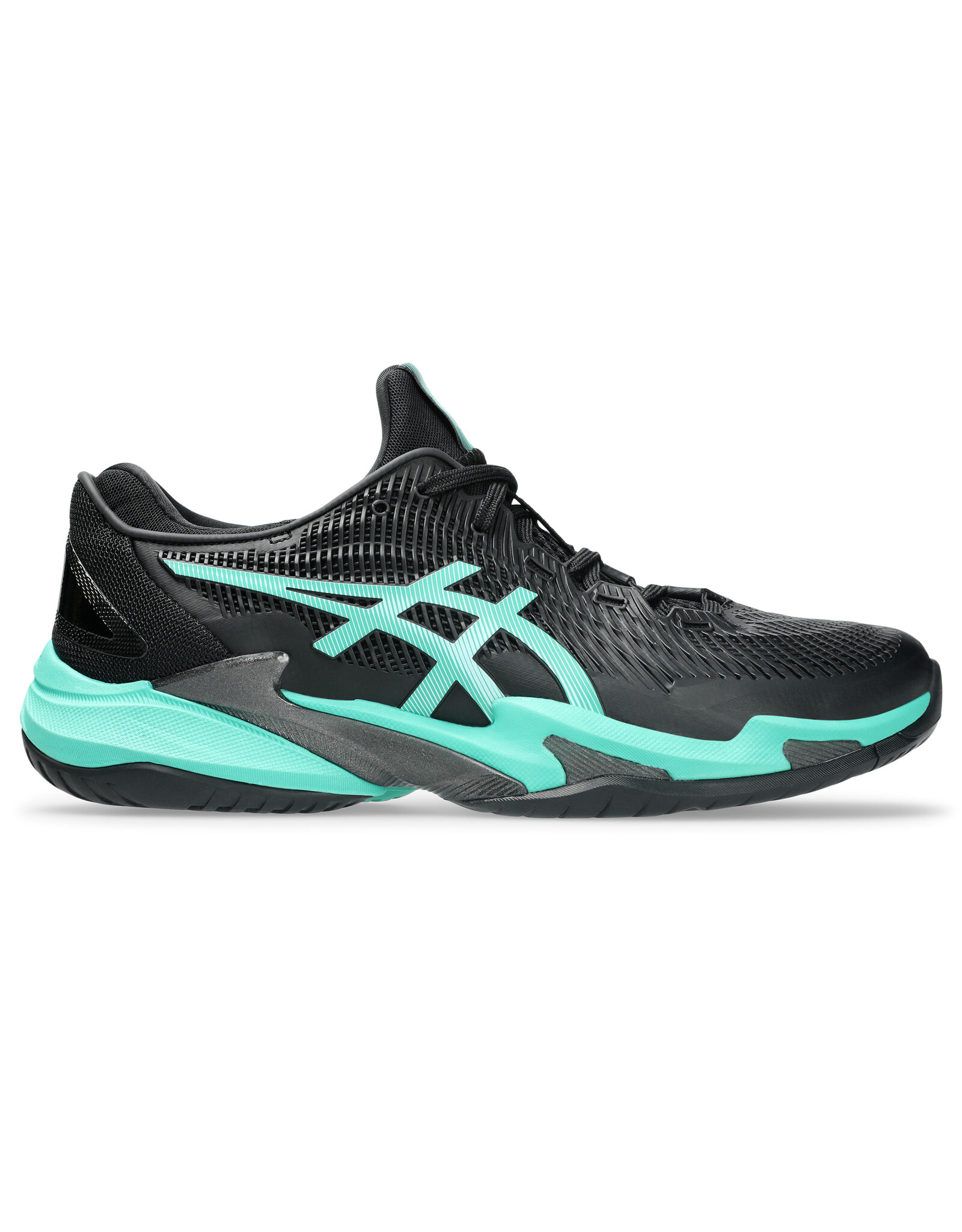 Asics COURT FF 3-BLACK/AURORA GREEN-Heren