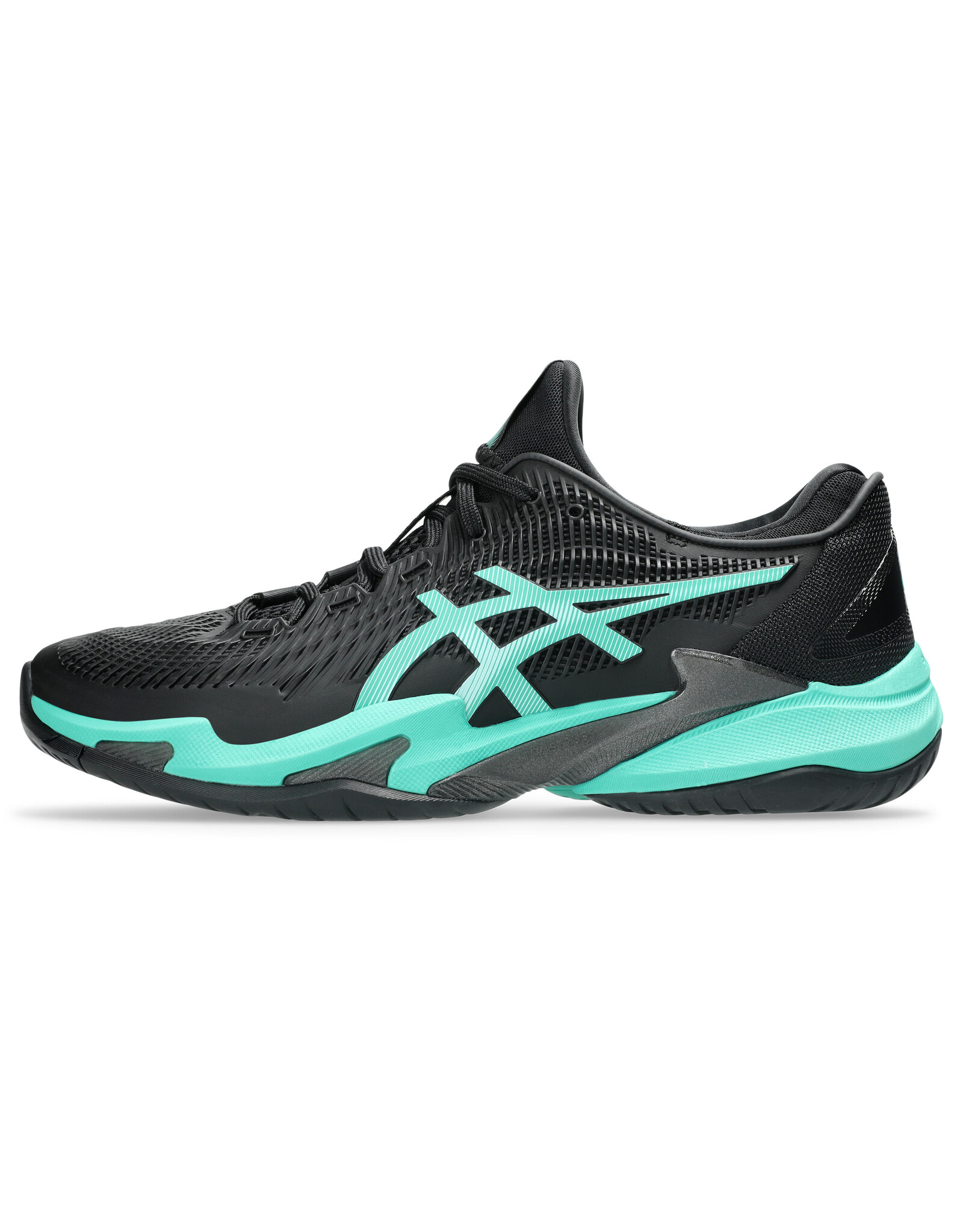 Asics COURT FF 3-BLACK/AURORA GREEN-Heren