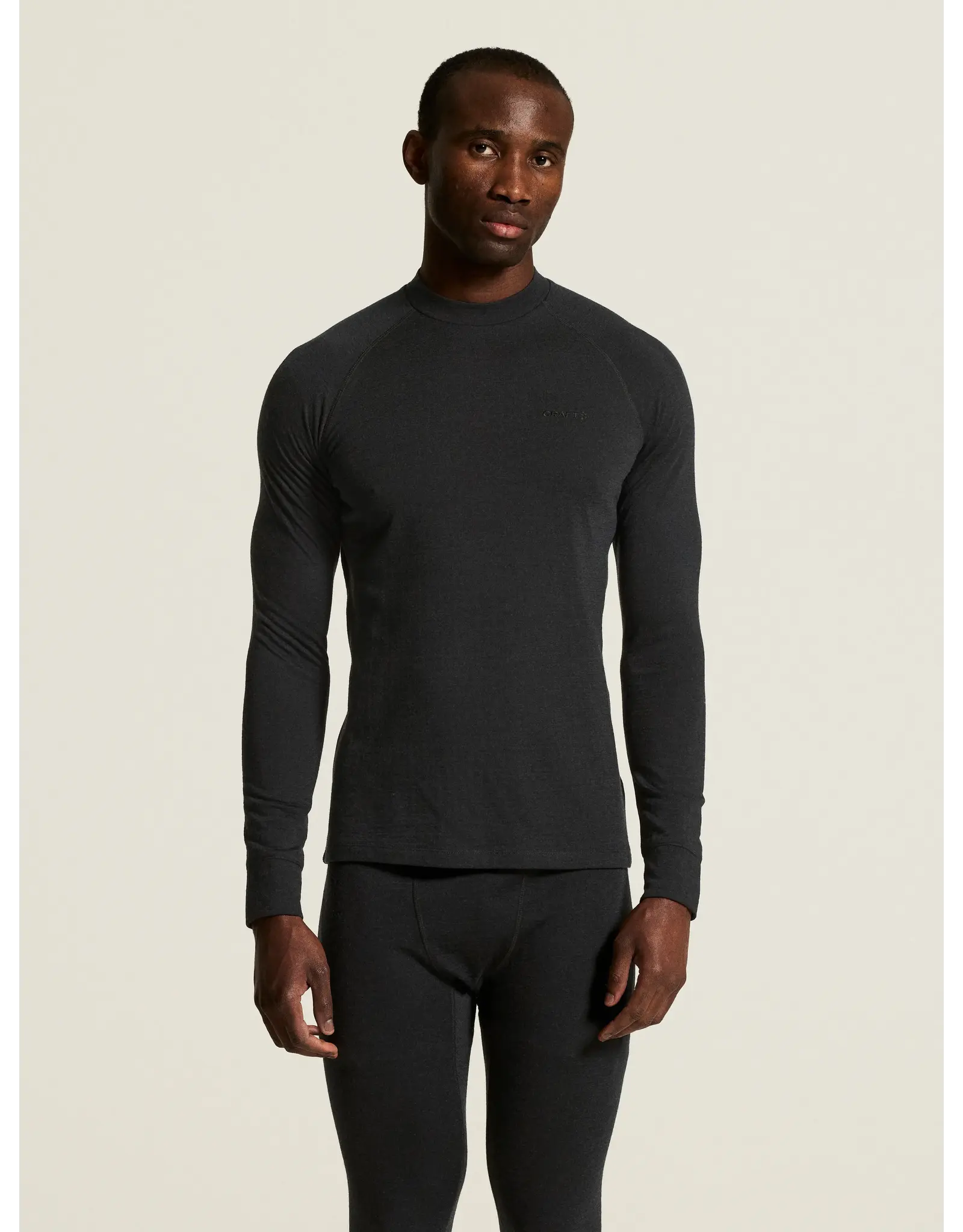 Craft WOOL COMFORT RN LS M-BLACK
