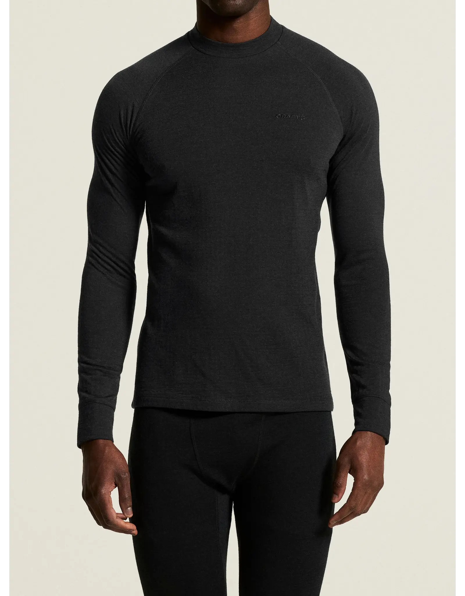 Craft WOOL COMFORT RN LS M-BLACK