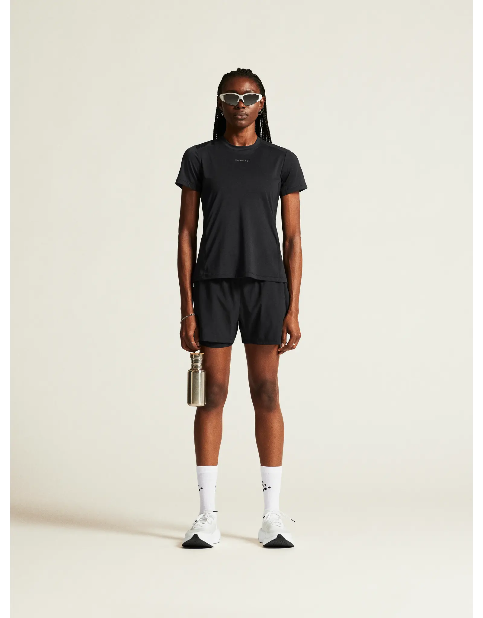 Craft ADV ESSENCE SS TEE 2 W-Dames-BLACK