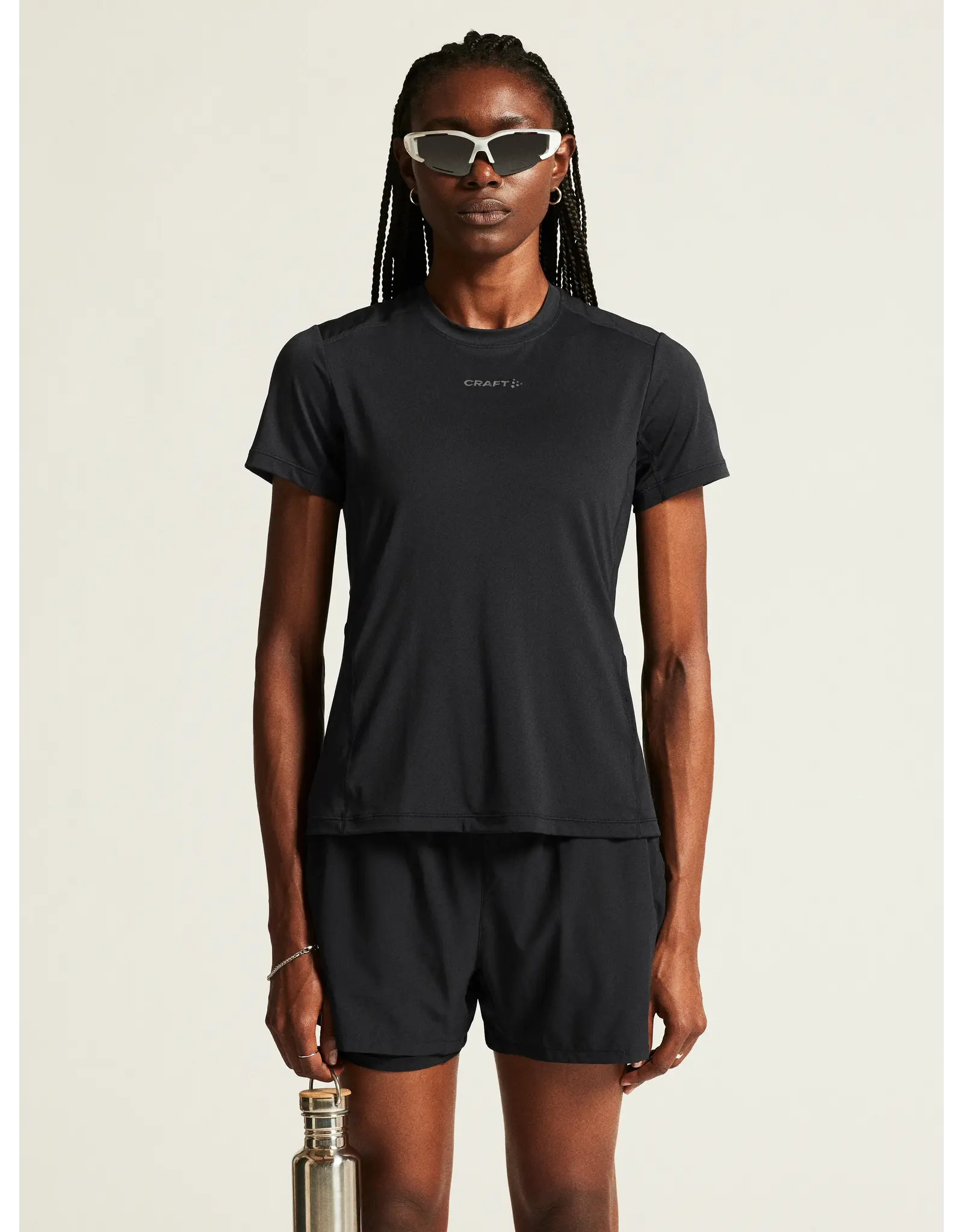 Craft ADV ESSENCE SS TEE 2 W-Dames-BLACK