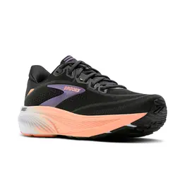 Brooks Ghost 18-Dames-Black/Mulled Grape/Peach