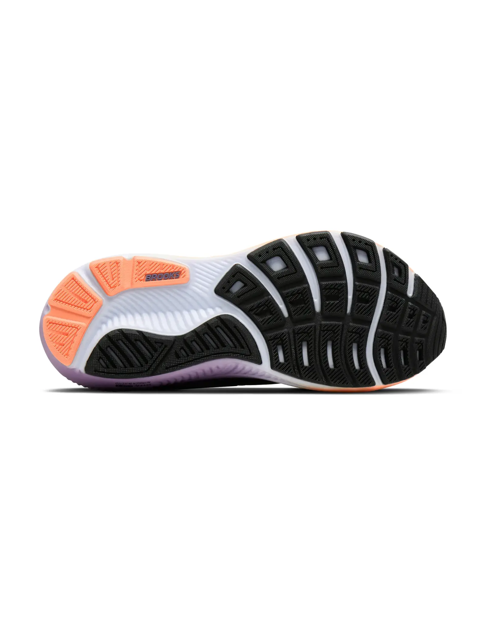 Brooks Ghost 18-Dames-Black/Mulled Grape/Peach