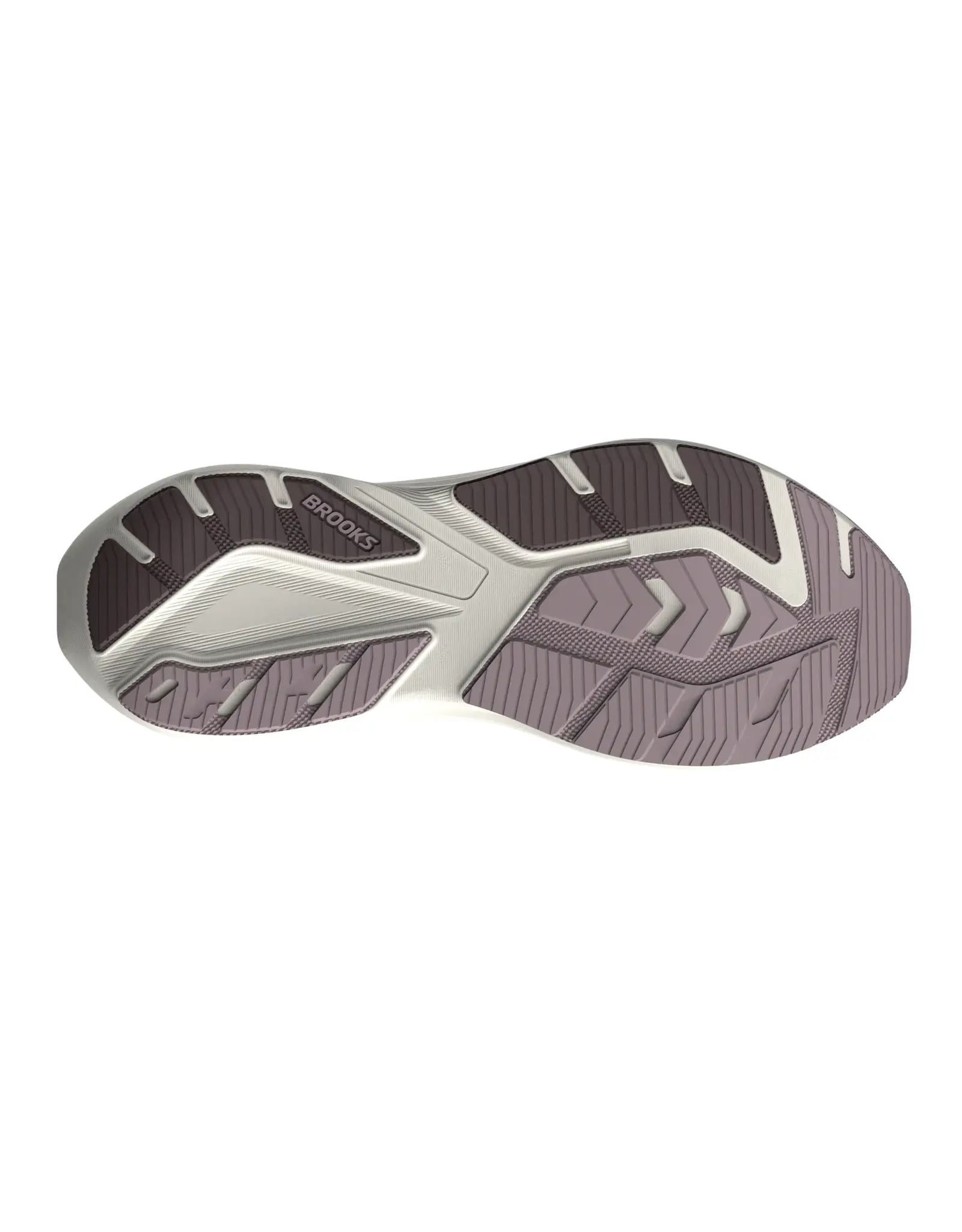 Brooks Ghost Amp-Heren-Coconut/Purple Dove/Raisin