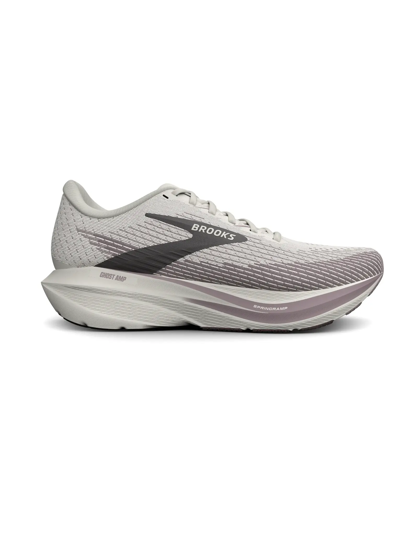 Brooks Ghost Amp-Heren-Coconut/Purple Dove/Raisin