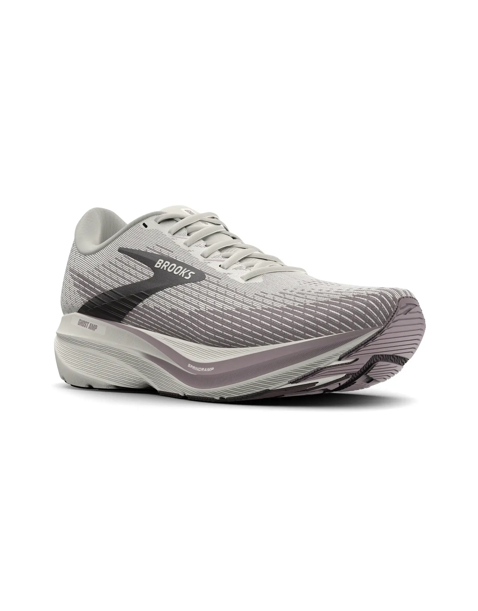 Brooks Ghost Amp-Heren-Coconut/Purple Dove/Raisin