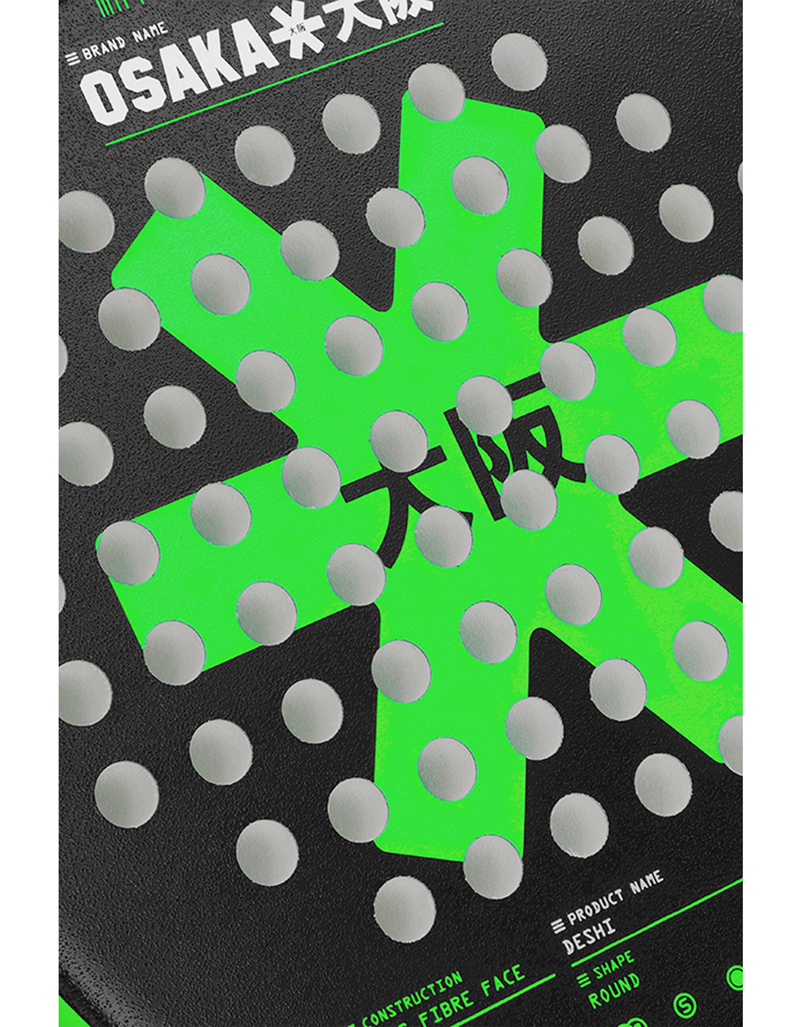 Osaka DESHI RACKET-ICONIC BLACK