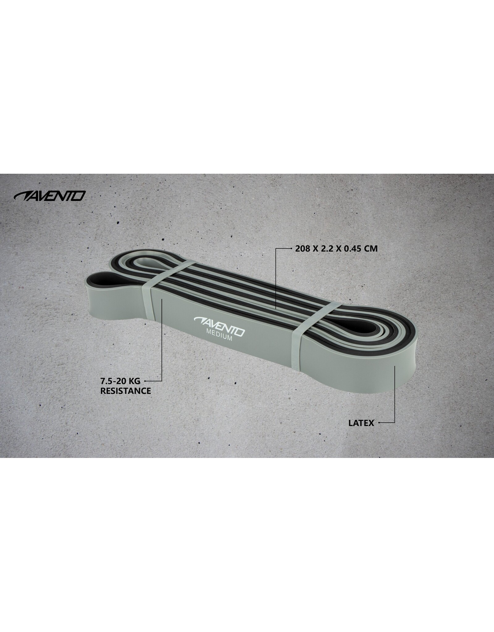 Avento Fitness Powerband Latex • Medium •