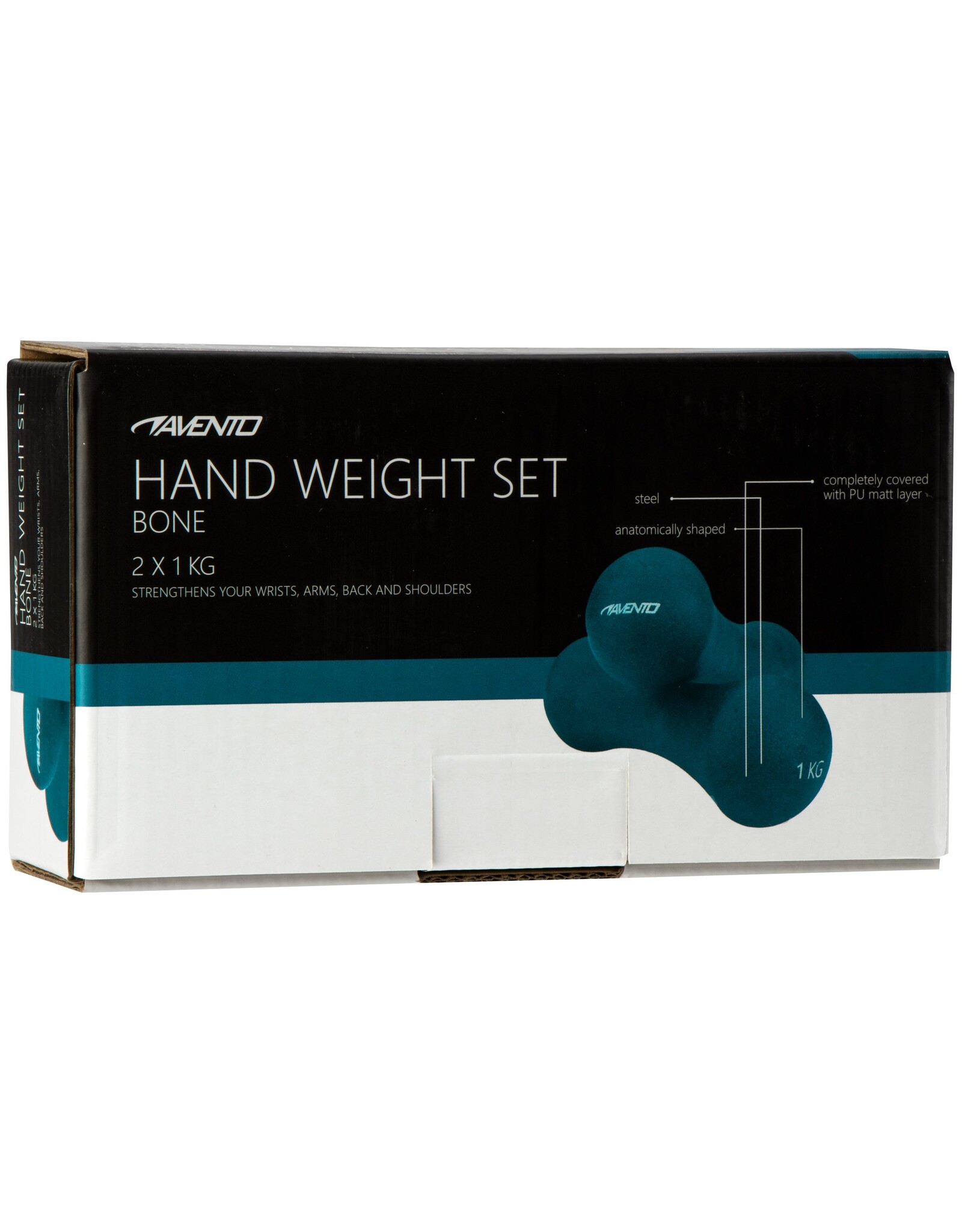 Avento Handgewicht Set • Bone - 2x 1 kg •