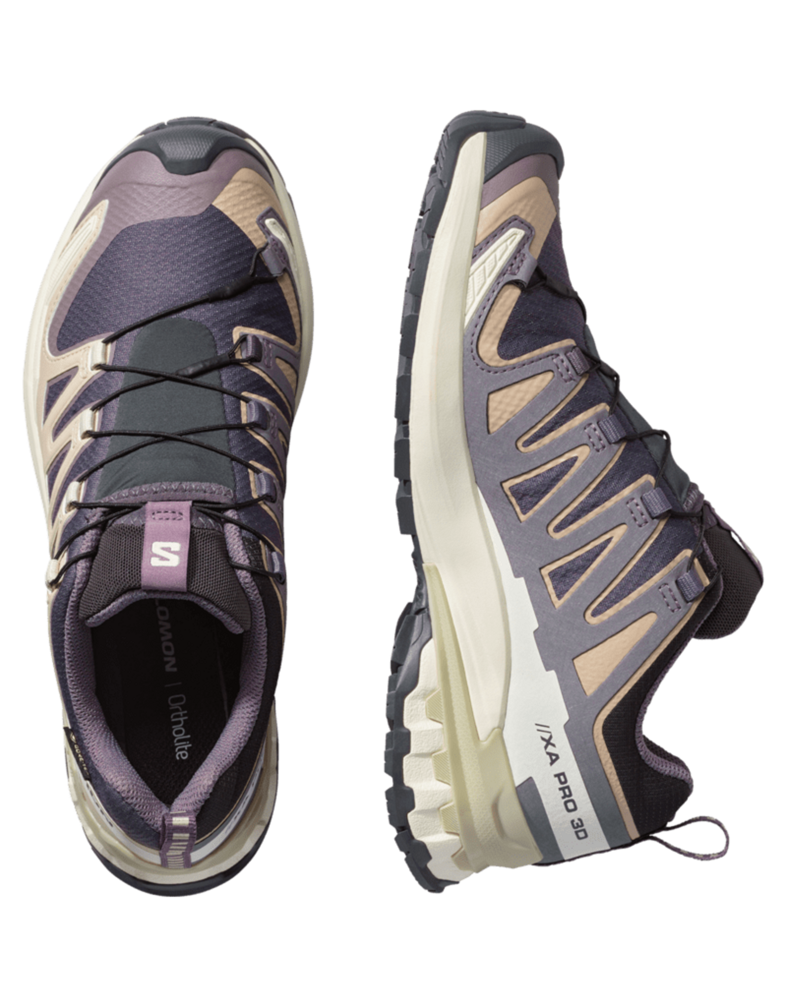 Salomon XA PRO 3D V9 GTX W-Dames-Nine Iron / Oxford Tan / Alfalfa