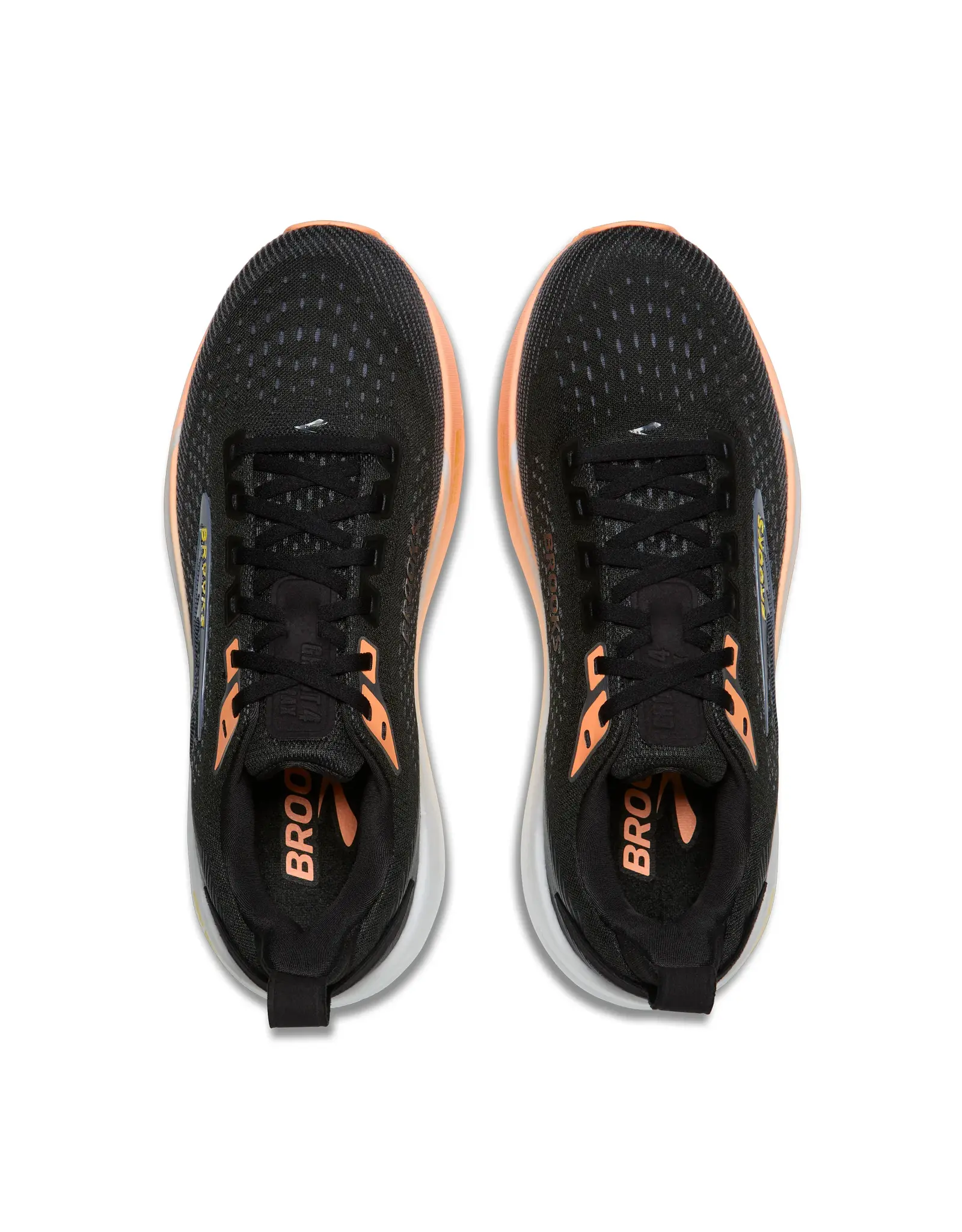 Brooks Ghost Max 4-Dames-Black/Folkstone/Cyber Peach