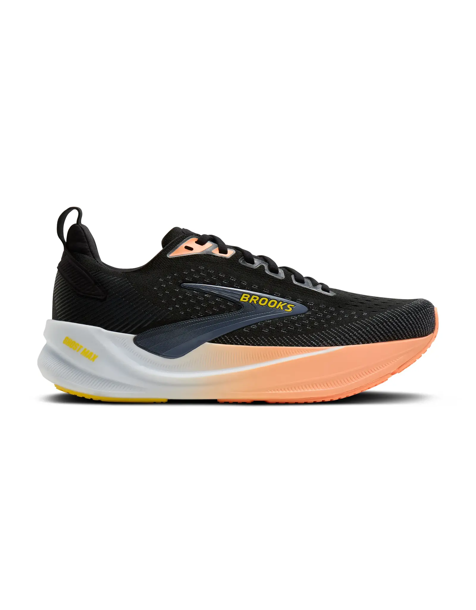 Brooks Ghost Max 4-Dames-Black/Folkstone/Cyber Peach