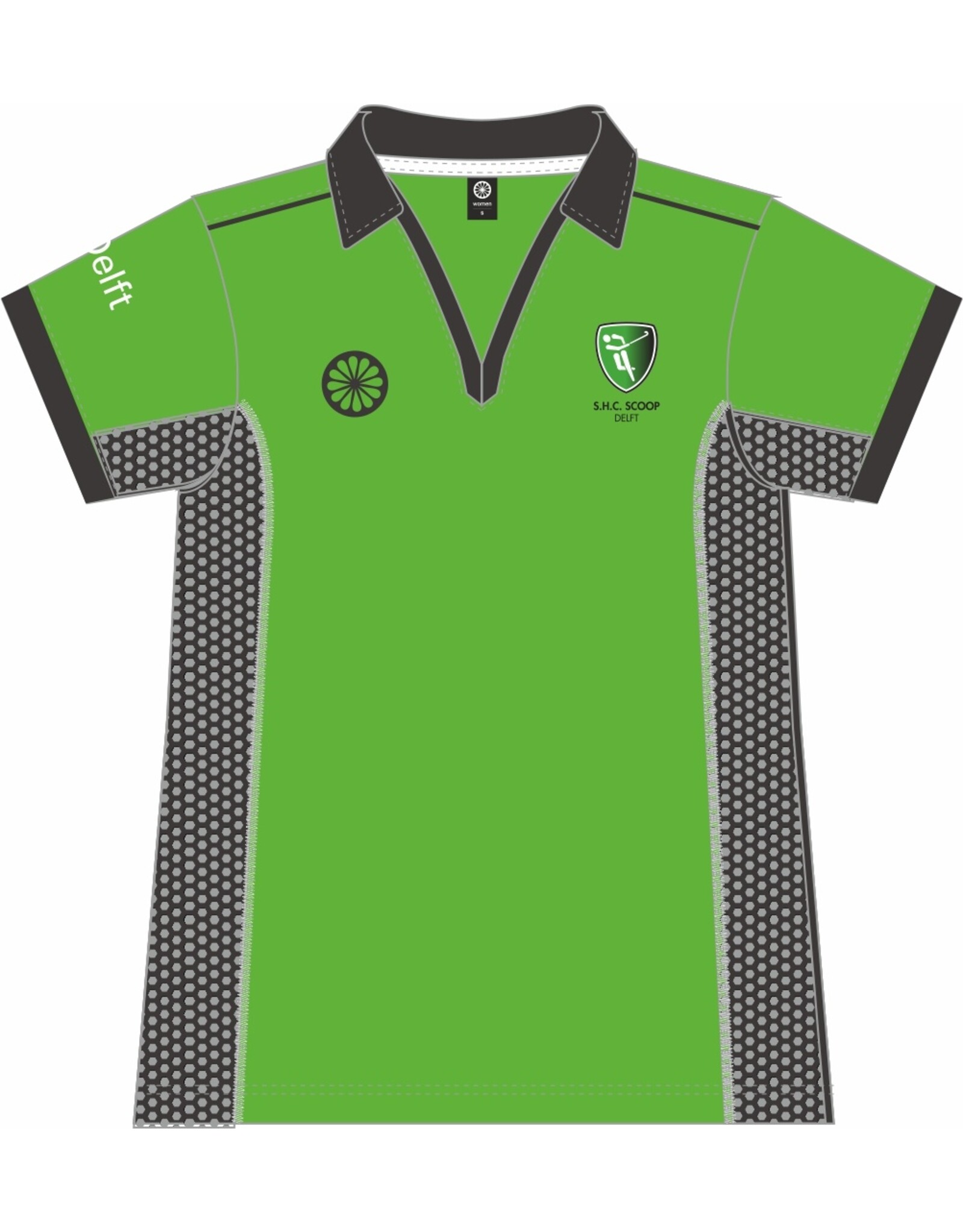 The Indian Maharadja Women Tech Tee Scoop-grn