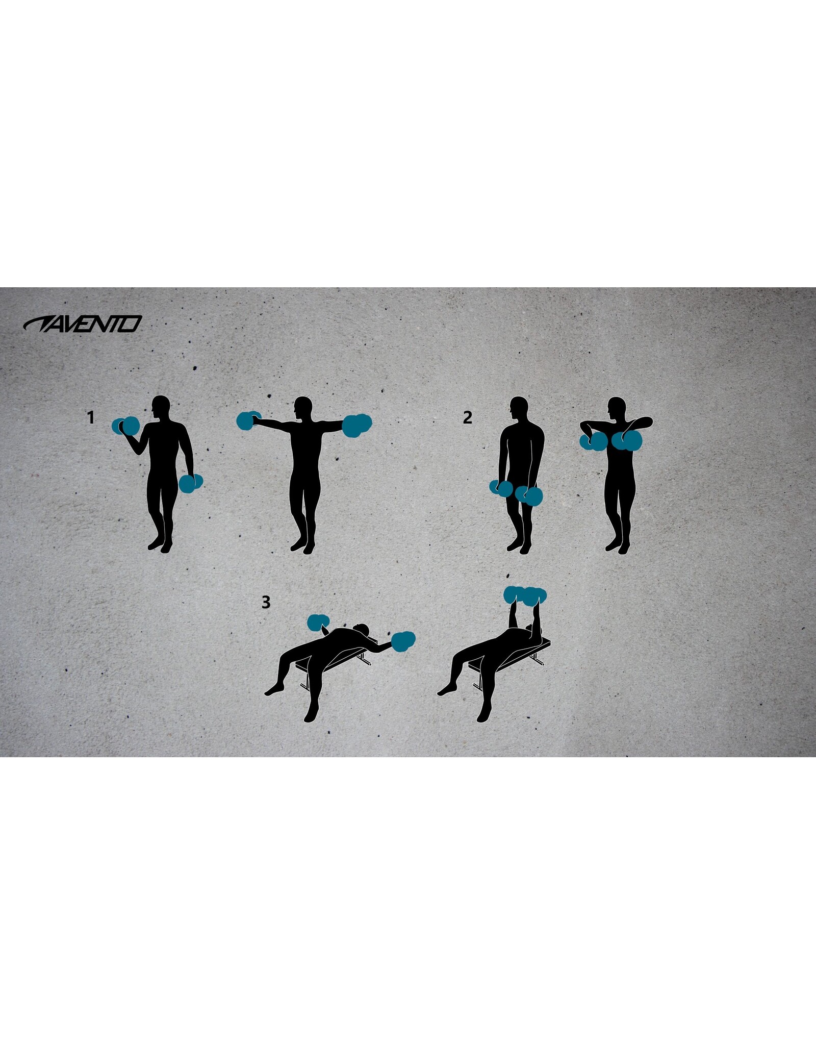 Avento Halter Verstelbaar Kunststof • 15 kg •