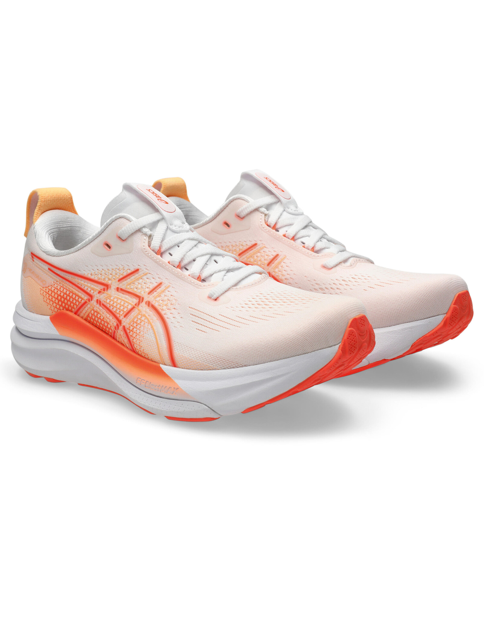 Asics GEL-KAYANO 33-Dames-WHITE/VIVID CORAL