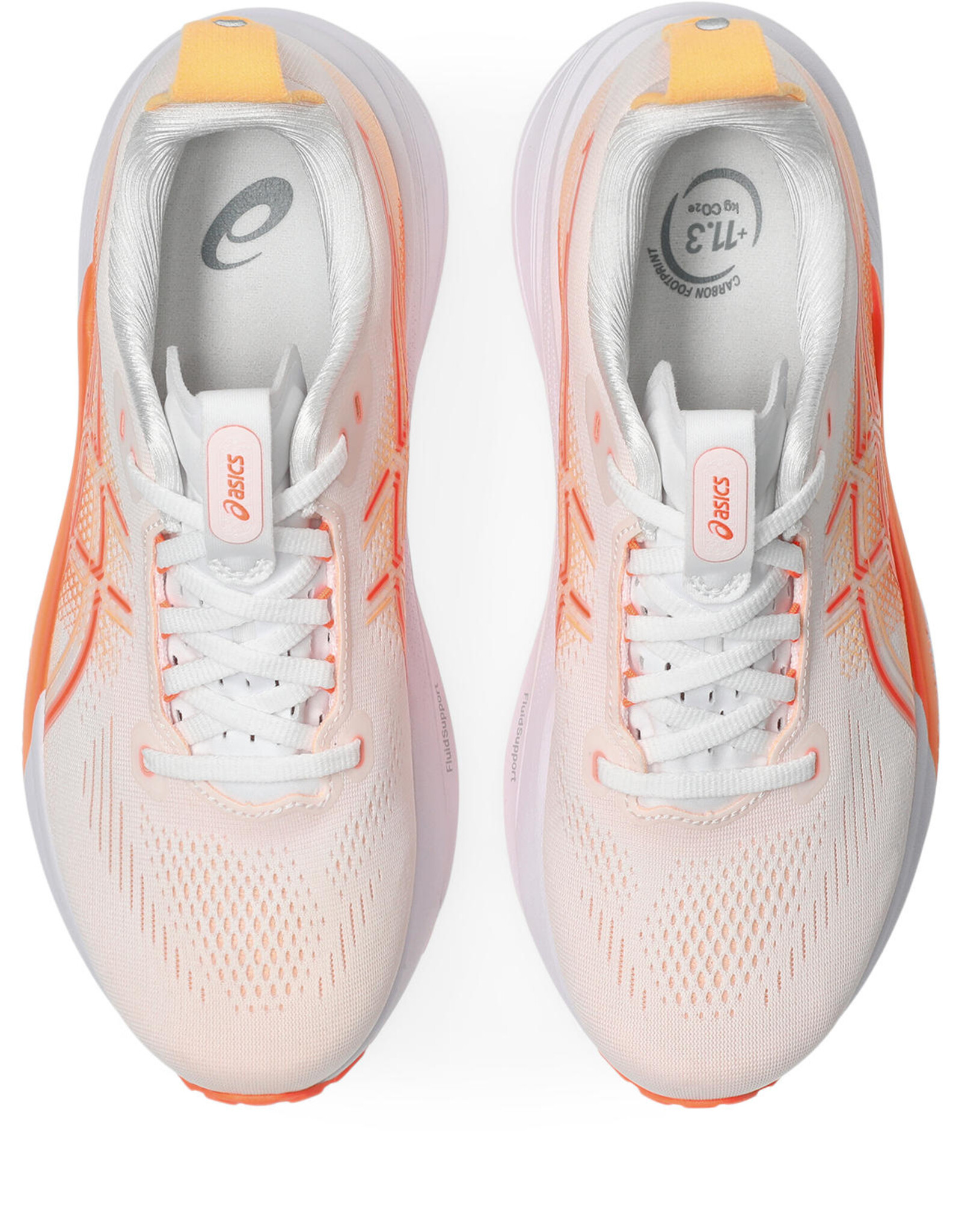 Asics GEL-KAYANO 33-Dames-WHITE/VIVID CORAL