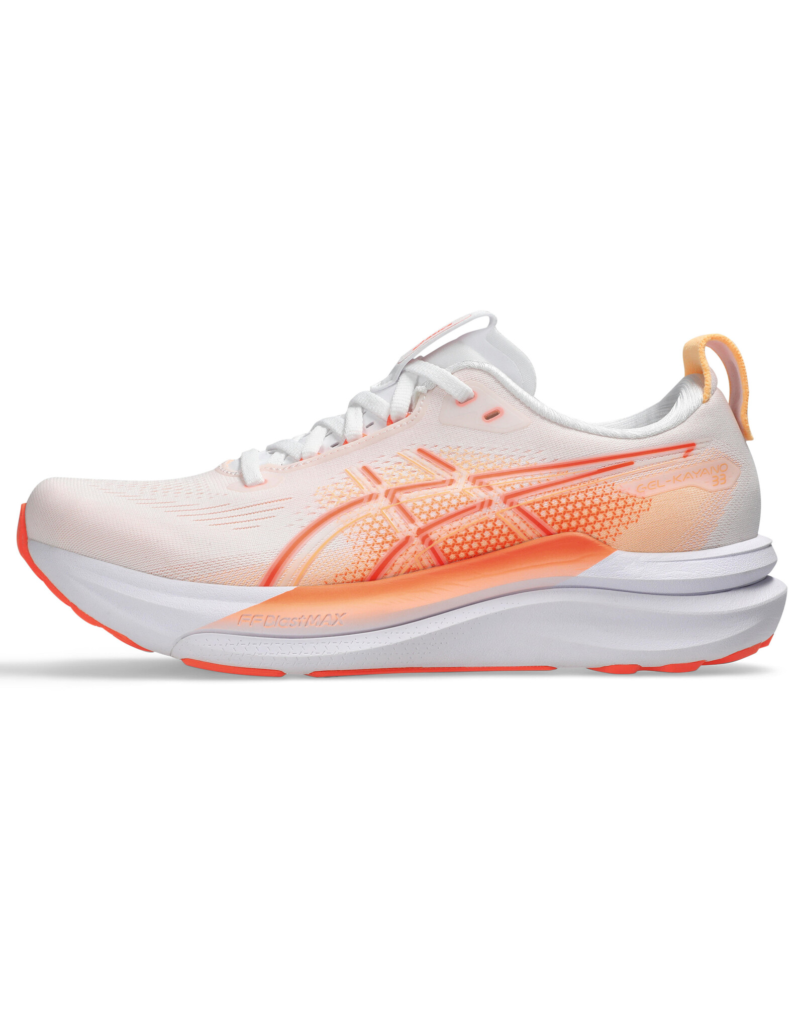 Asics GEL-KAYANO 33-Dames-WHITE/VIVID CORAL