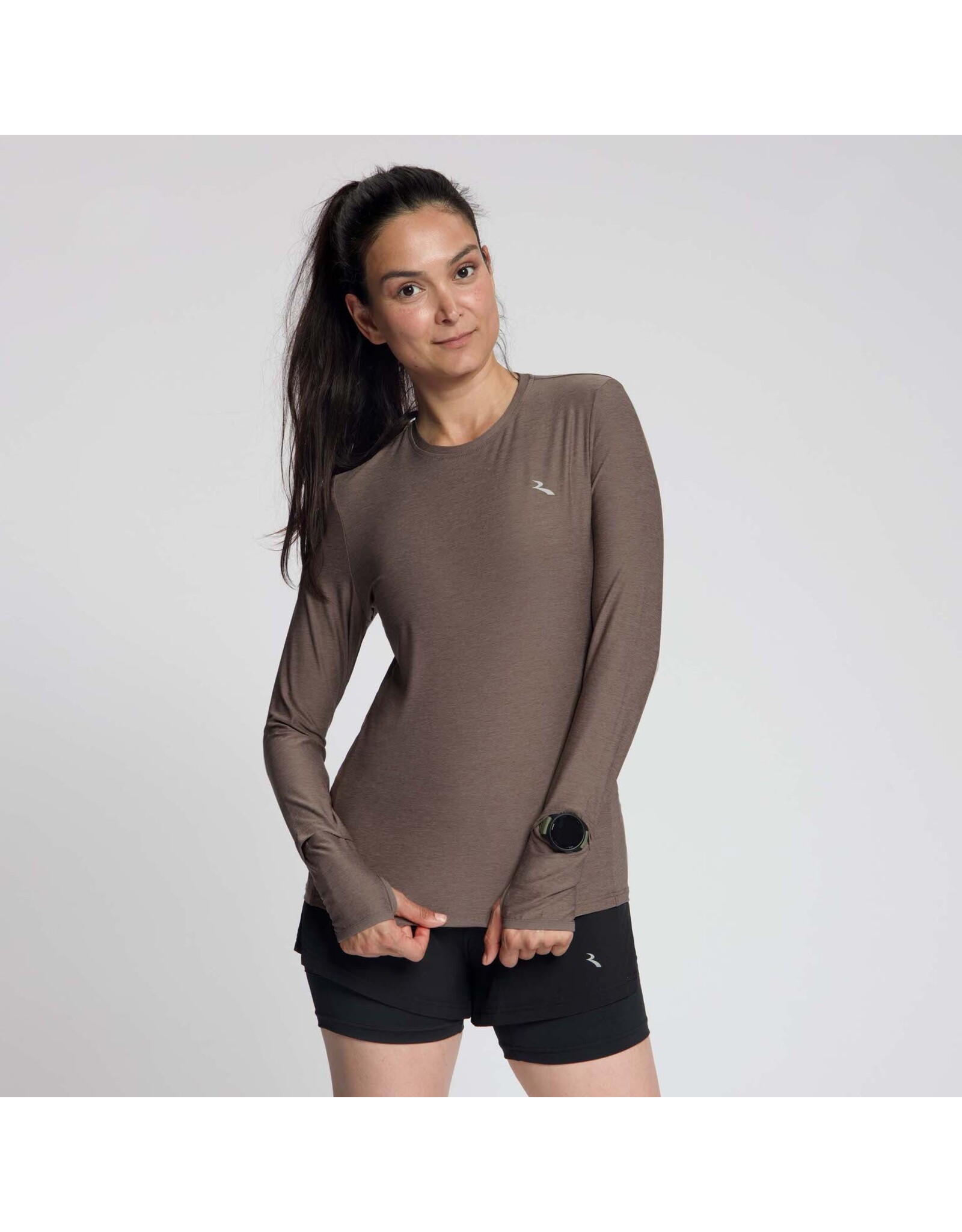 Rogelli Ds Running T-shirt LM Essential Mokka