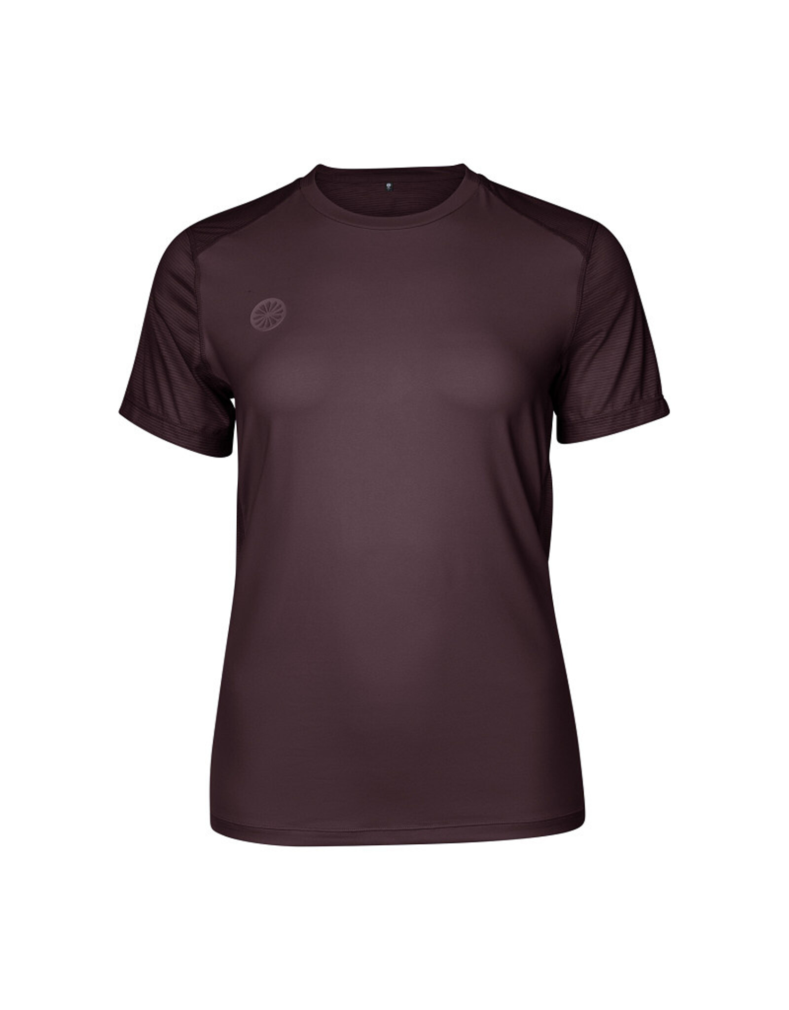 The Indian Maharadja Women dry touch round neck tee-dark berry