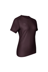 The Indian Maharadja Women dry touch round neck tee-dark berry
