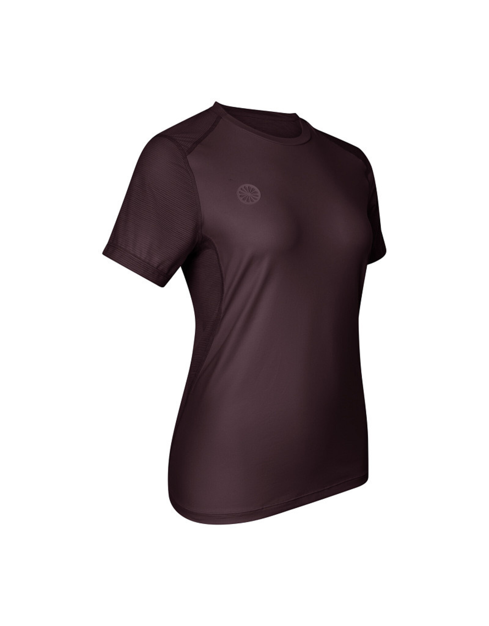 The Indian Maharadja Women dry touch round neck tee-dark berry