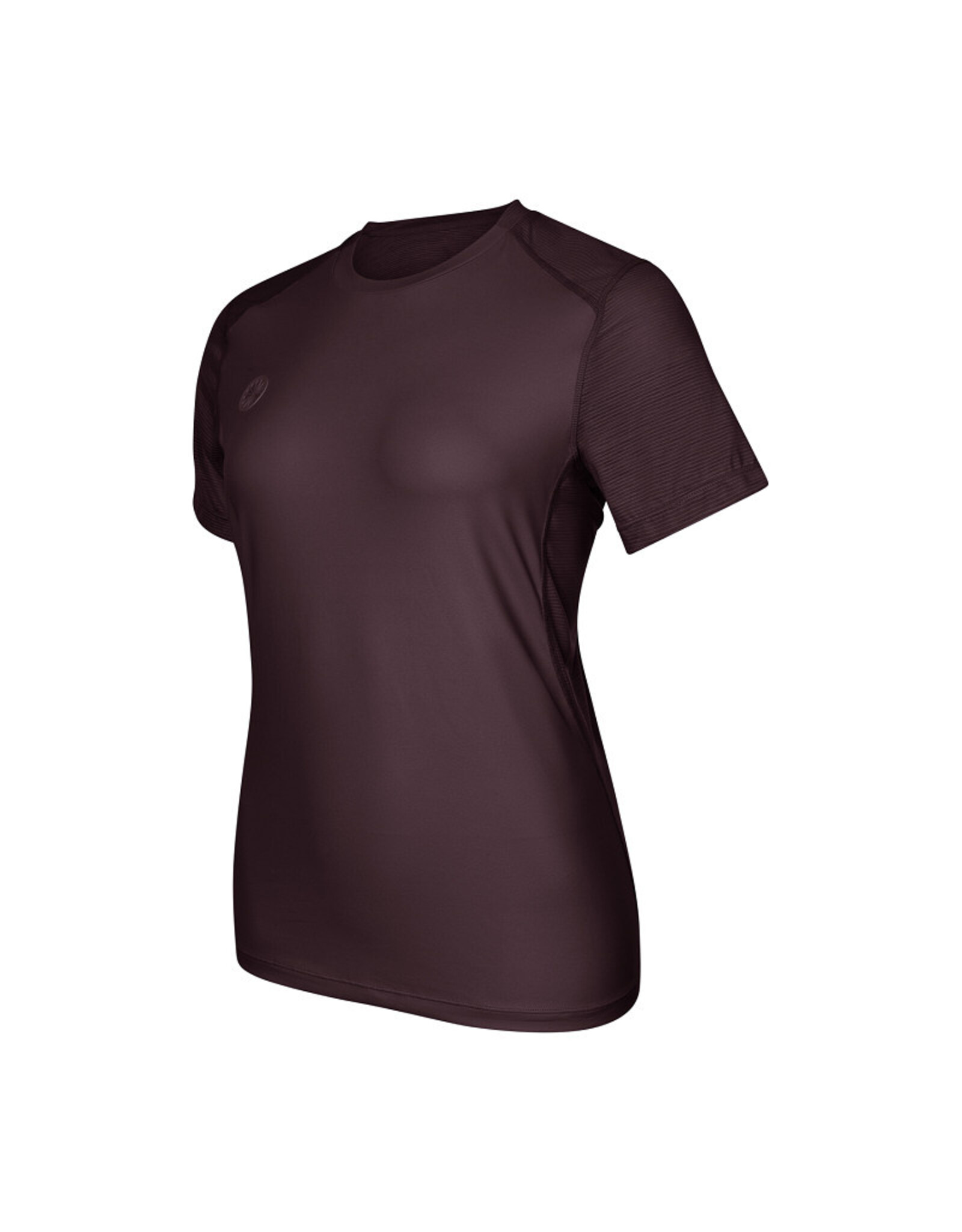 The Indian Maharadja Women dry touch round neck tee-dark berry