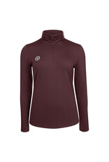 The Indian Maharadja Women performance half zip-dark berry
