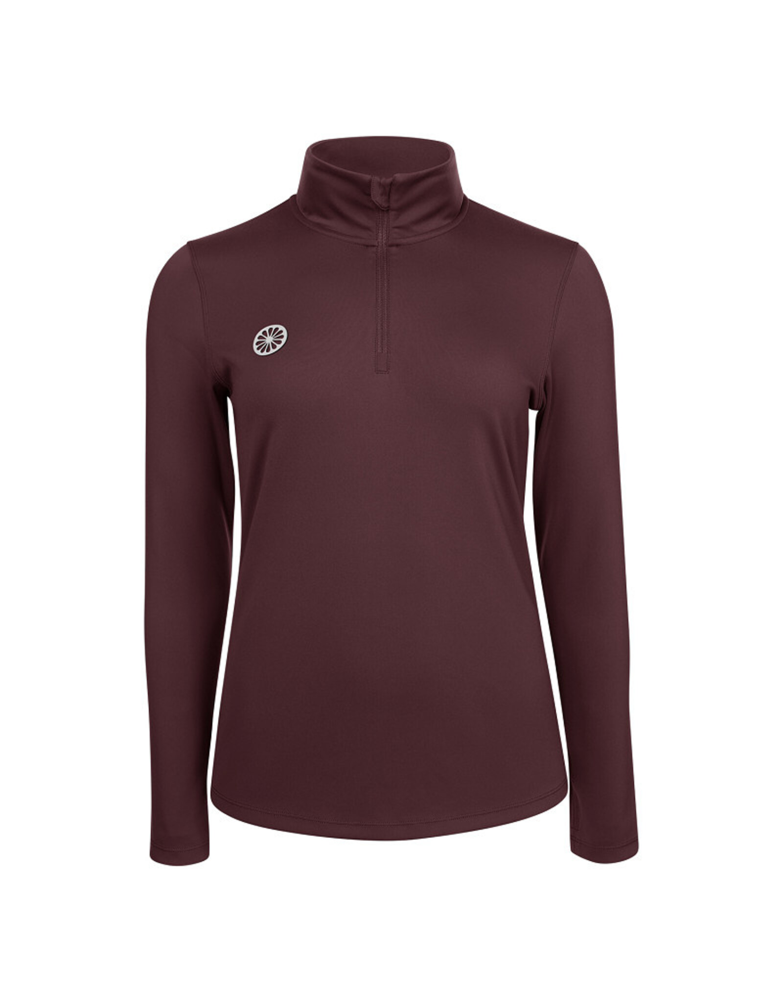 The Indian Maharadja Women performance half zip-dark berry